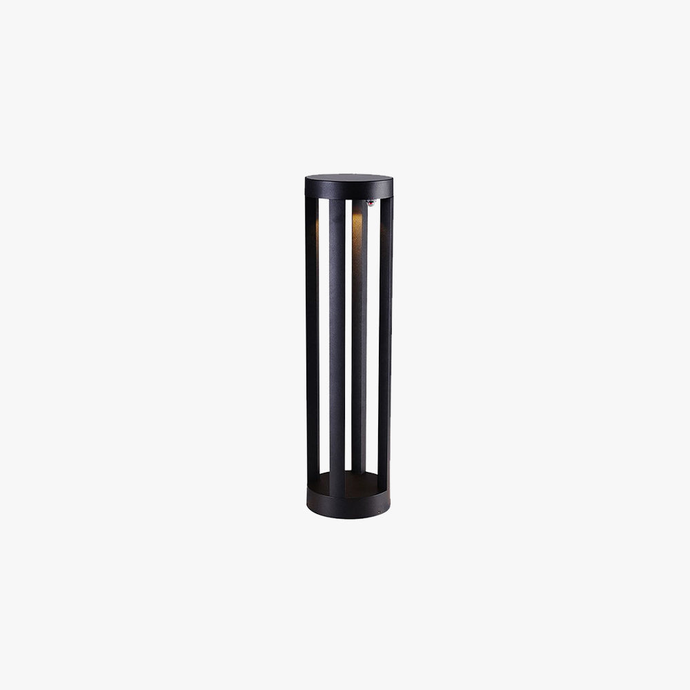 Ray Minimalist Cylindrical Hollow Solar Outdoor Path Light