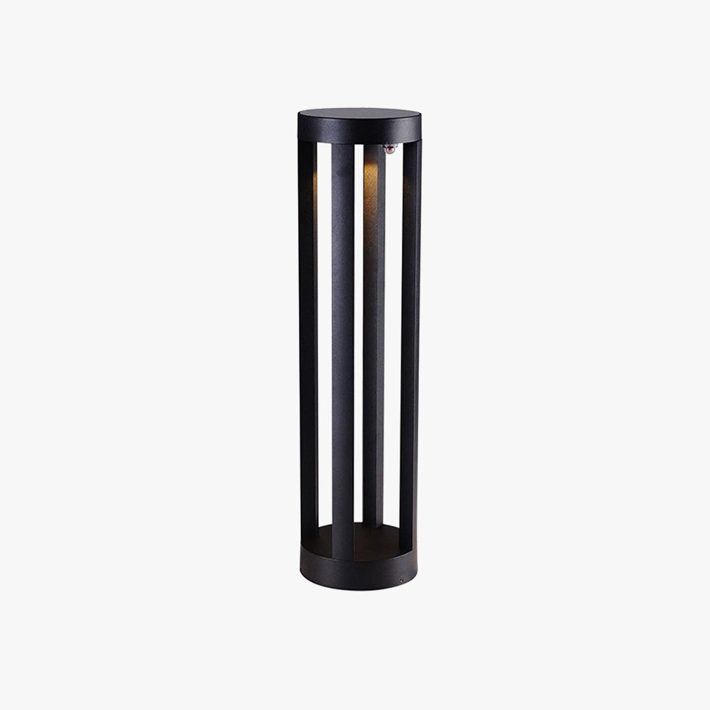 Ray Minimalist Cylindrical Hollow Solar Outdoor Path Light