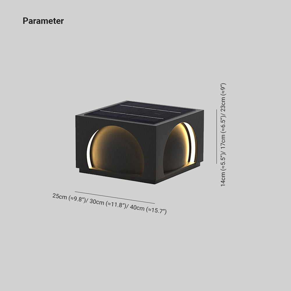 Ray Modern Rectangular Metal Outdoor Lamps Post - Letslighting