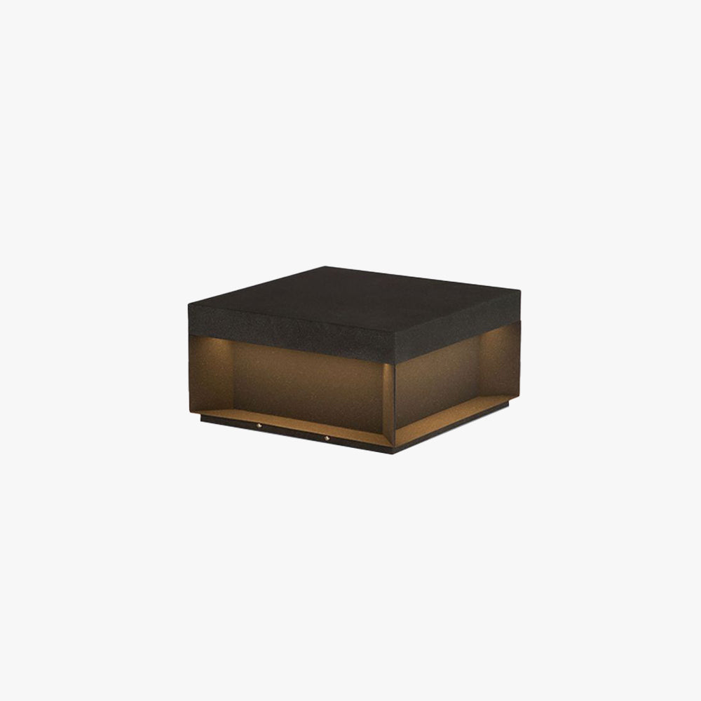 Ray Outdoor Post Lamps Modern Square Solar