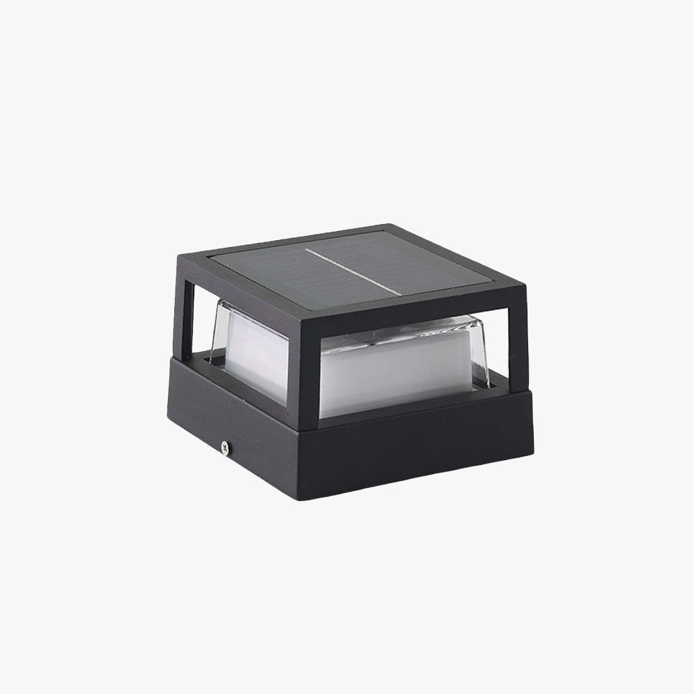 Ray Modern Cube Cylinder Metal Lamp Outdoor