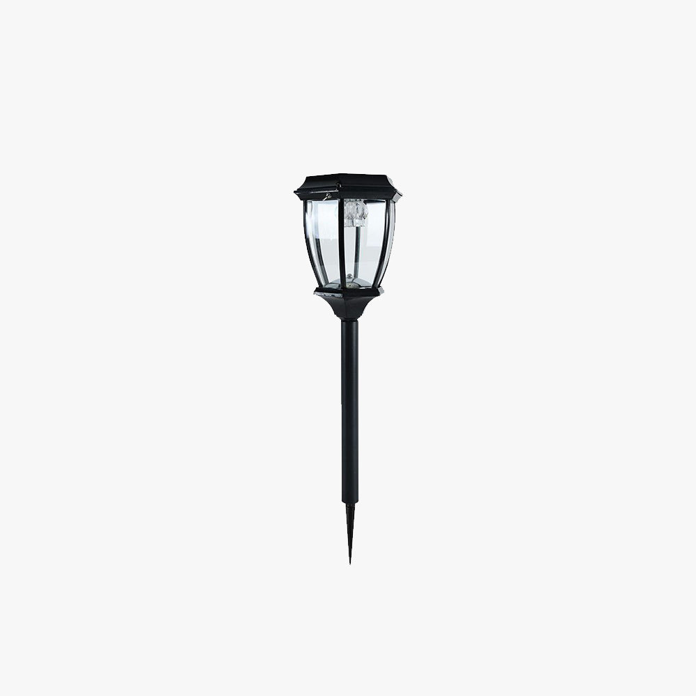 Ray Vintage Lantern Solar Outdoor Path Light Bronze