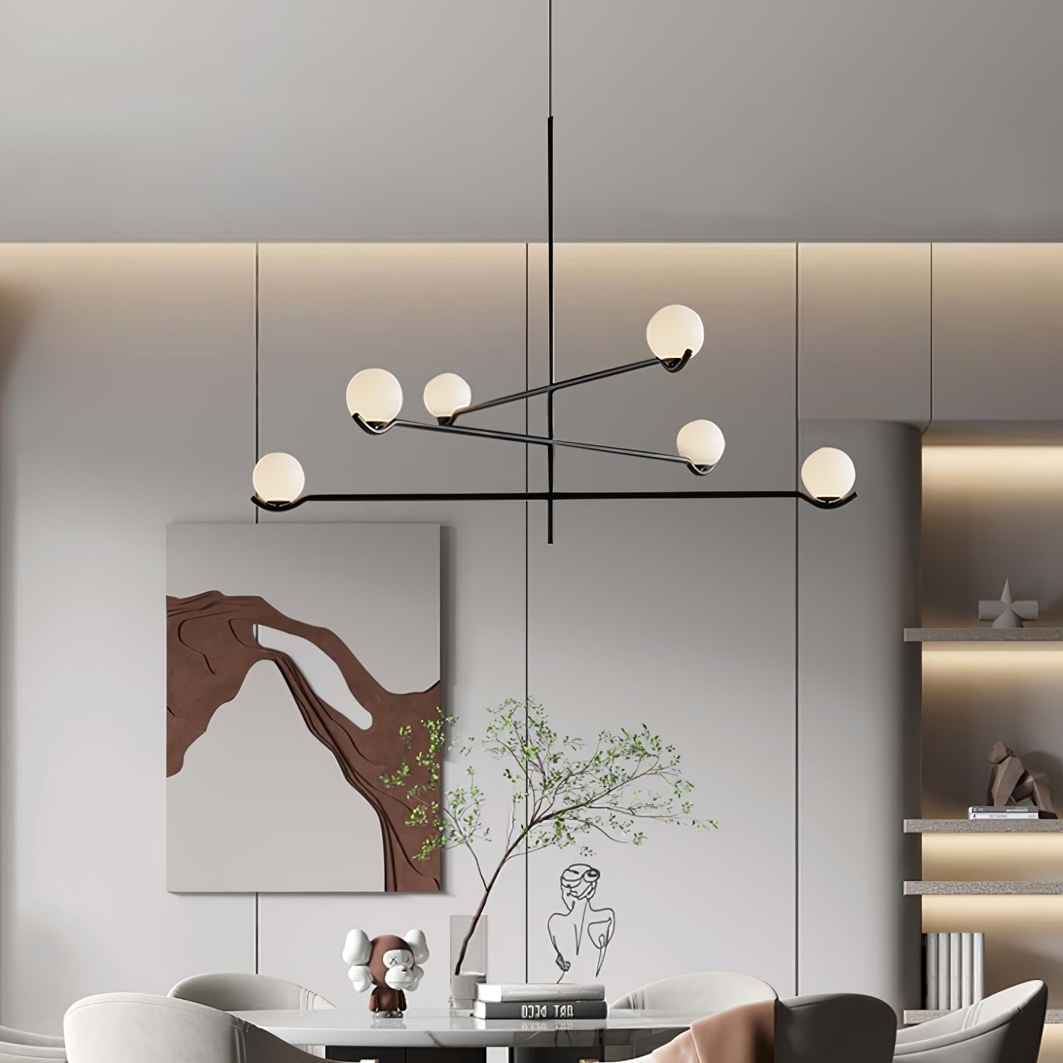 Hestia Design Glass Chandelier - Letslighting