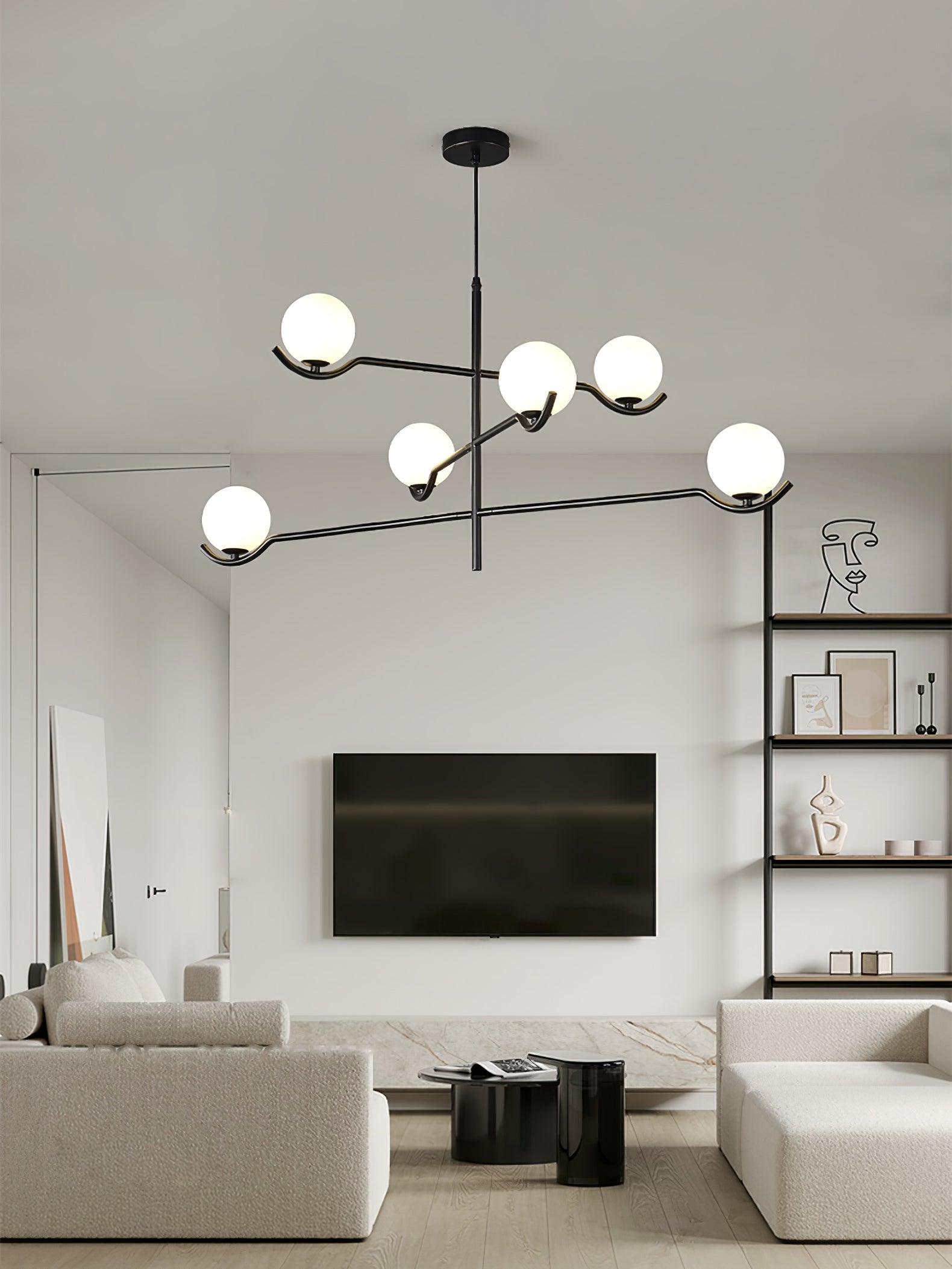 Noir Minimalist Glass Pendant Light - Letslighting
