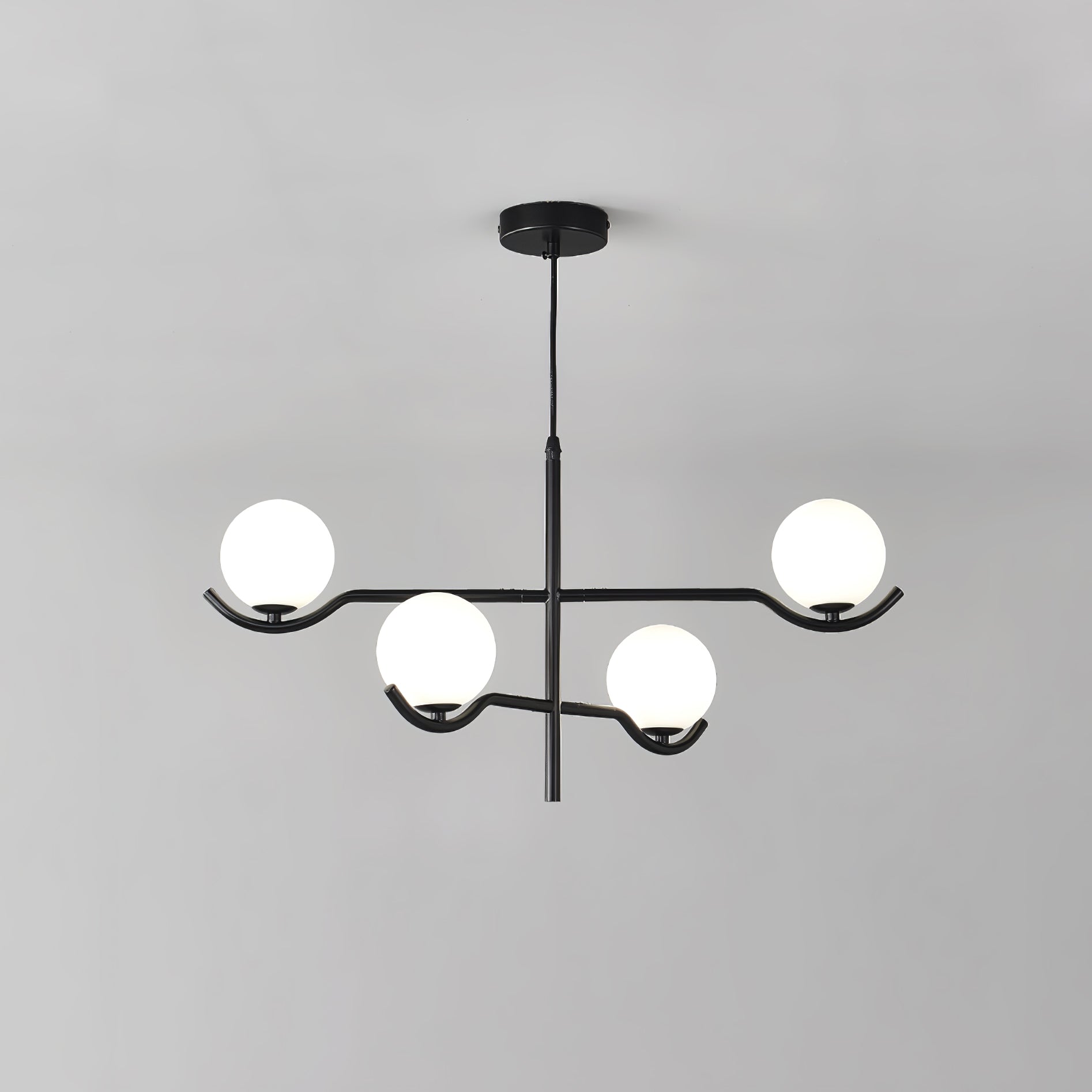 Noir Minimalist Glass Pendant Light - Letslighting