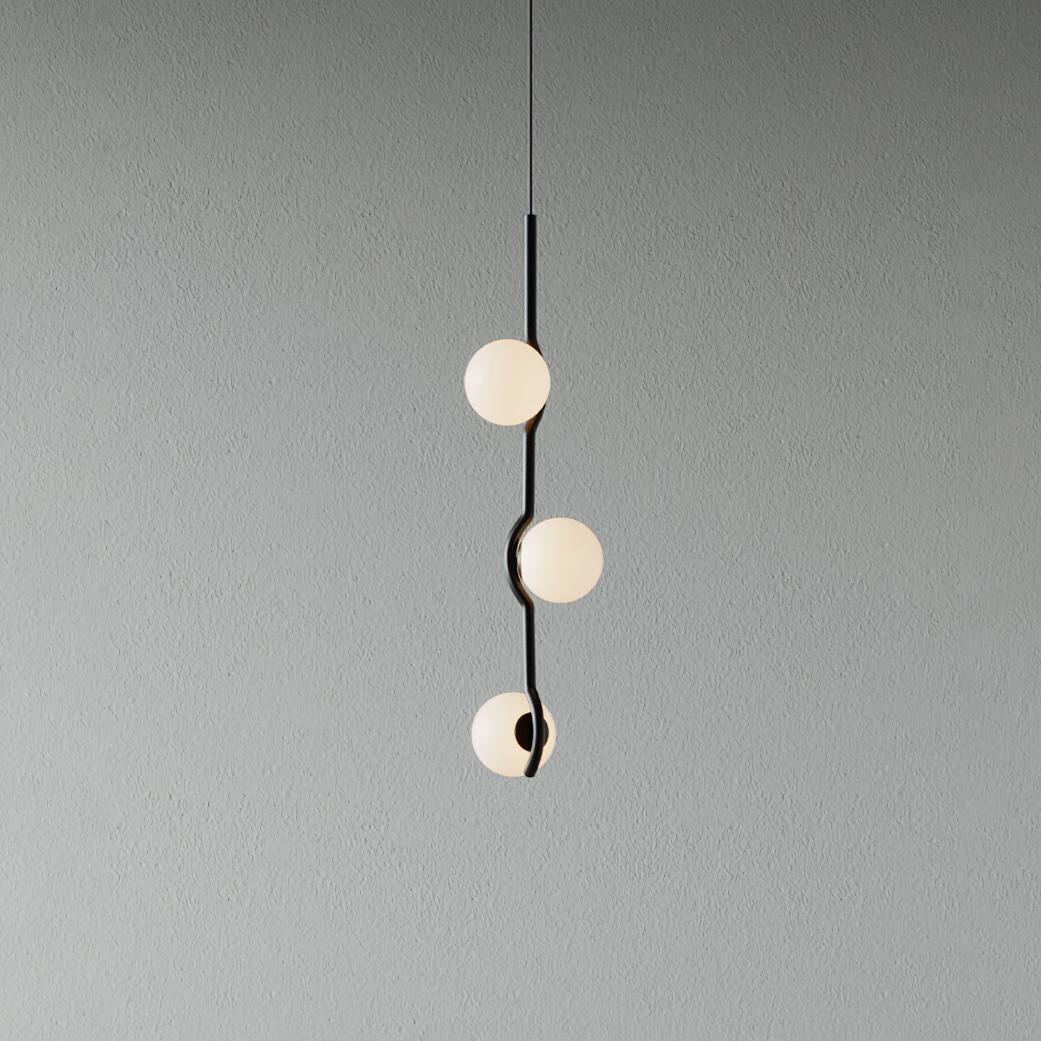 Noir Minimalist Glass Pendant Light - Letslighting
