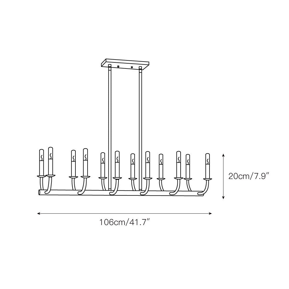 Xenuvyh Modern Minimalist Vintage Industrial Chandelier - Letslighting