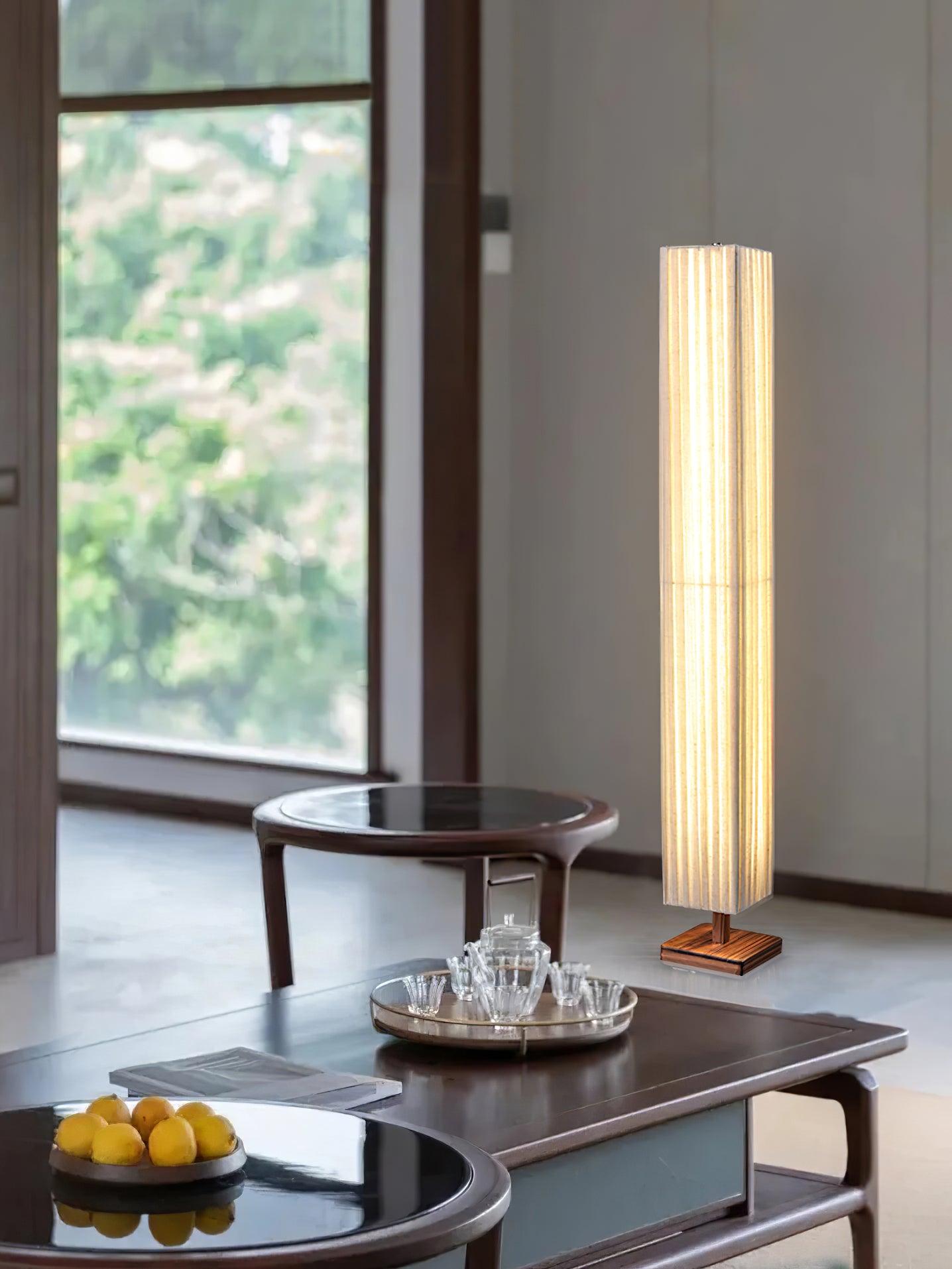 Vesolyre Japandi Fabric Floor Lamp - Letslighting