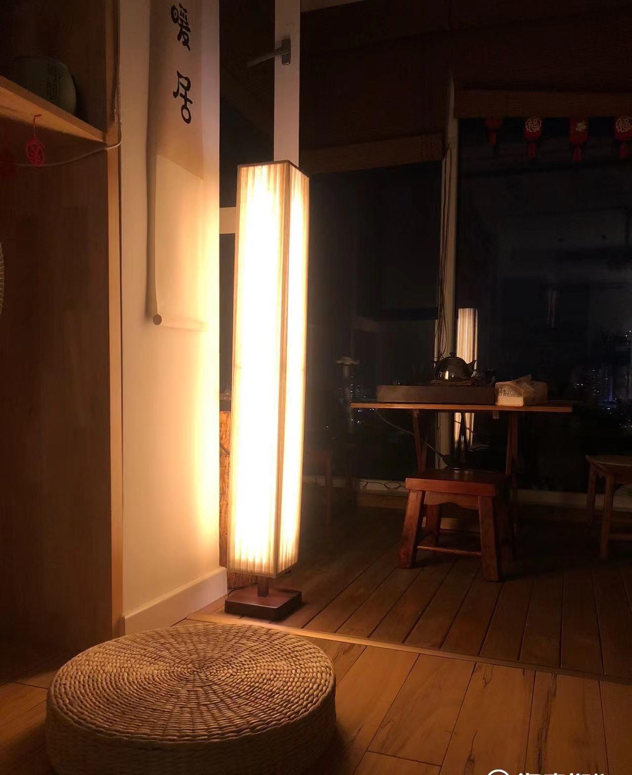Vesolyre Japandi Fabric Floor Lamp - Letslighting