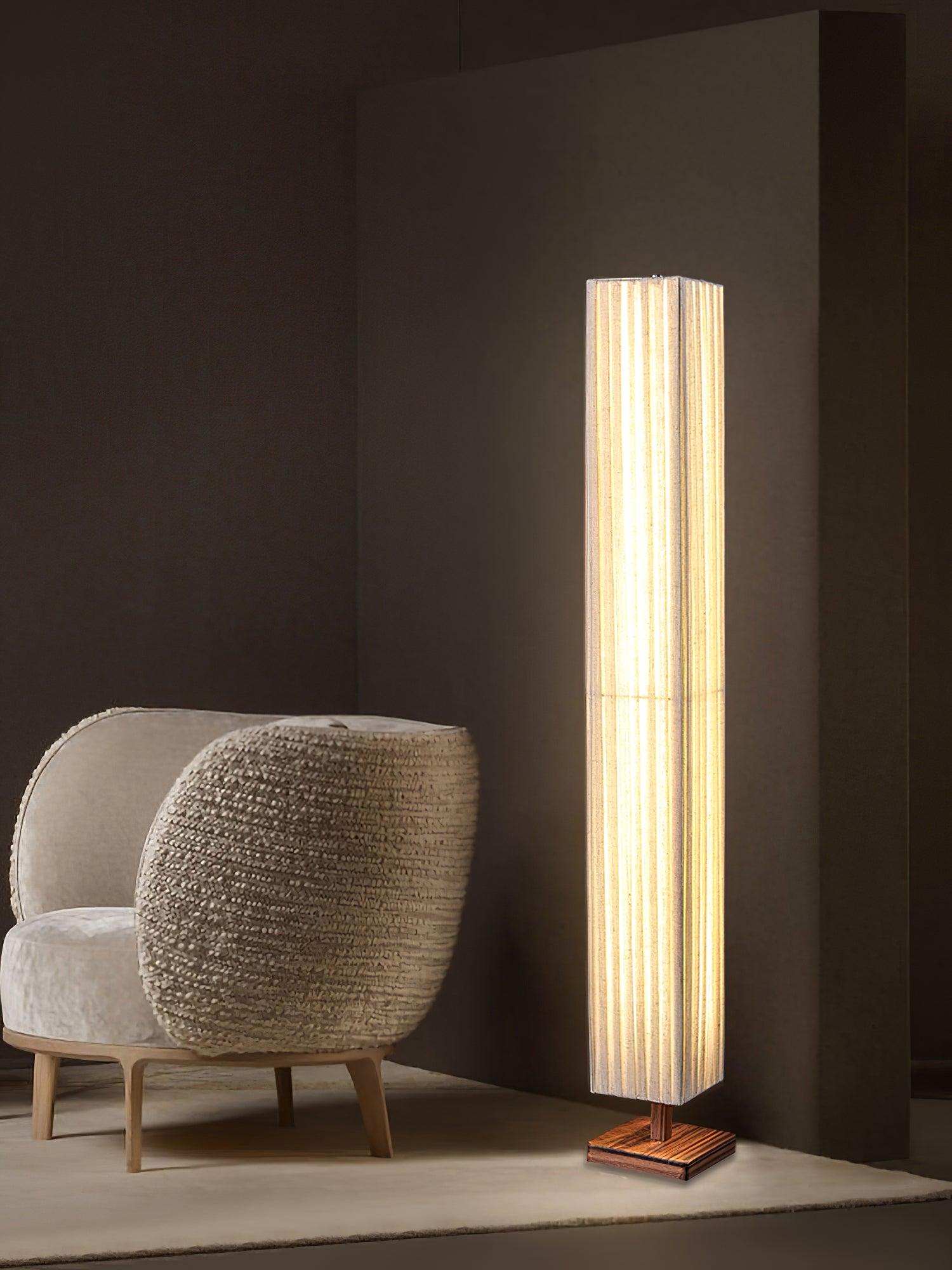 Vesolyre Japandi Fabric Floor Lamp - Letslighting