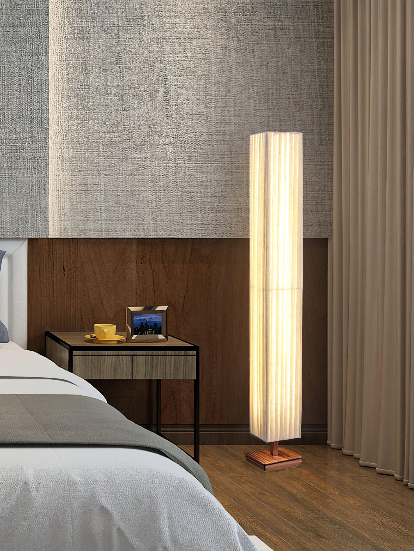 Vesolyre Japandi Fabric Floor Lamp - Letslighting