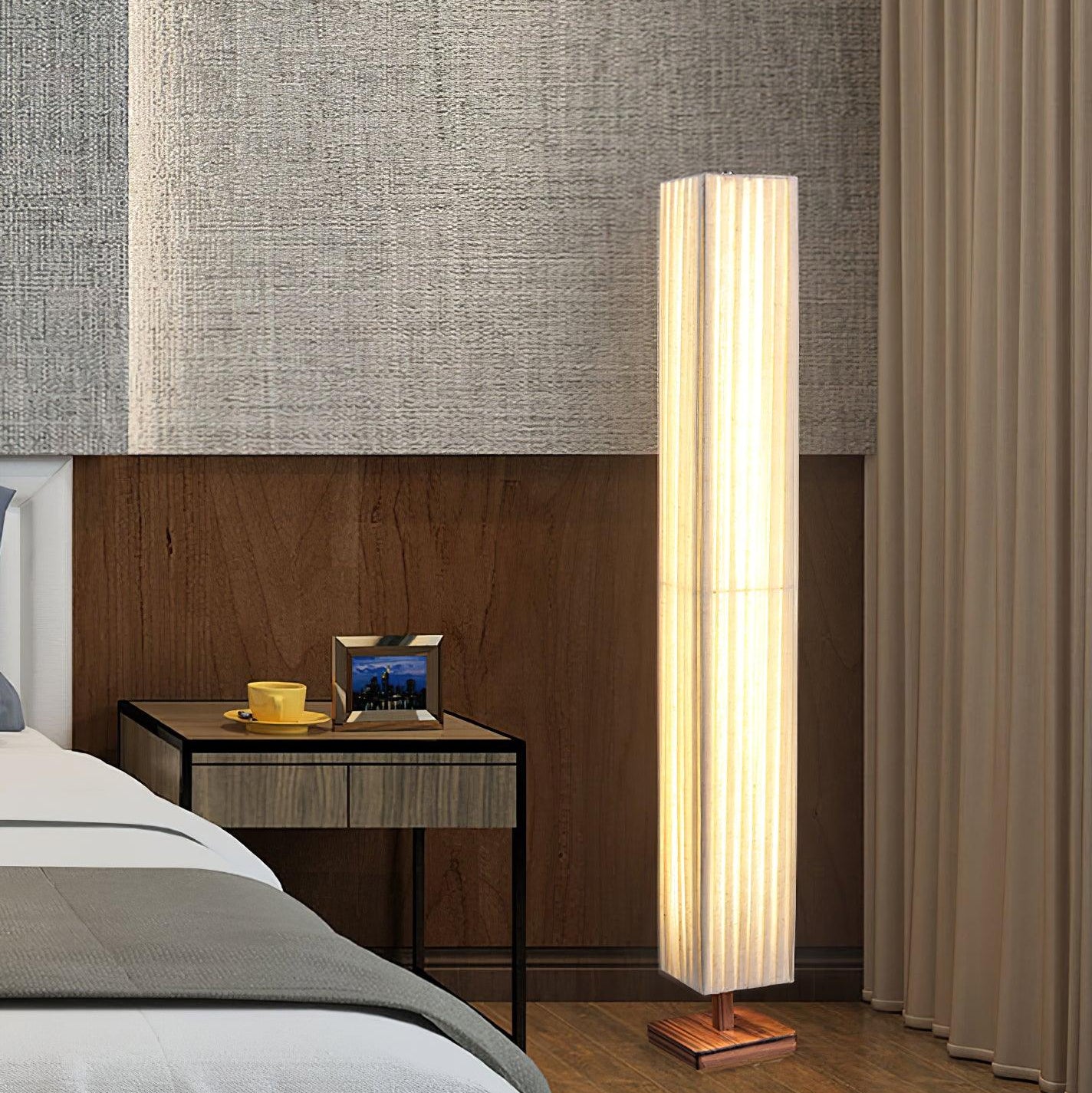 Vesolyre Japandi Fabric Floor Lamp - Letslighting