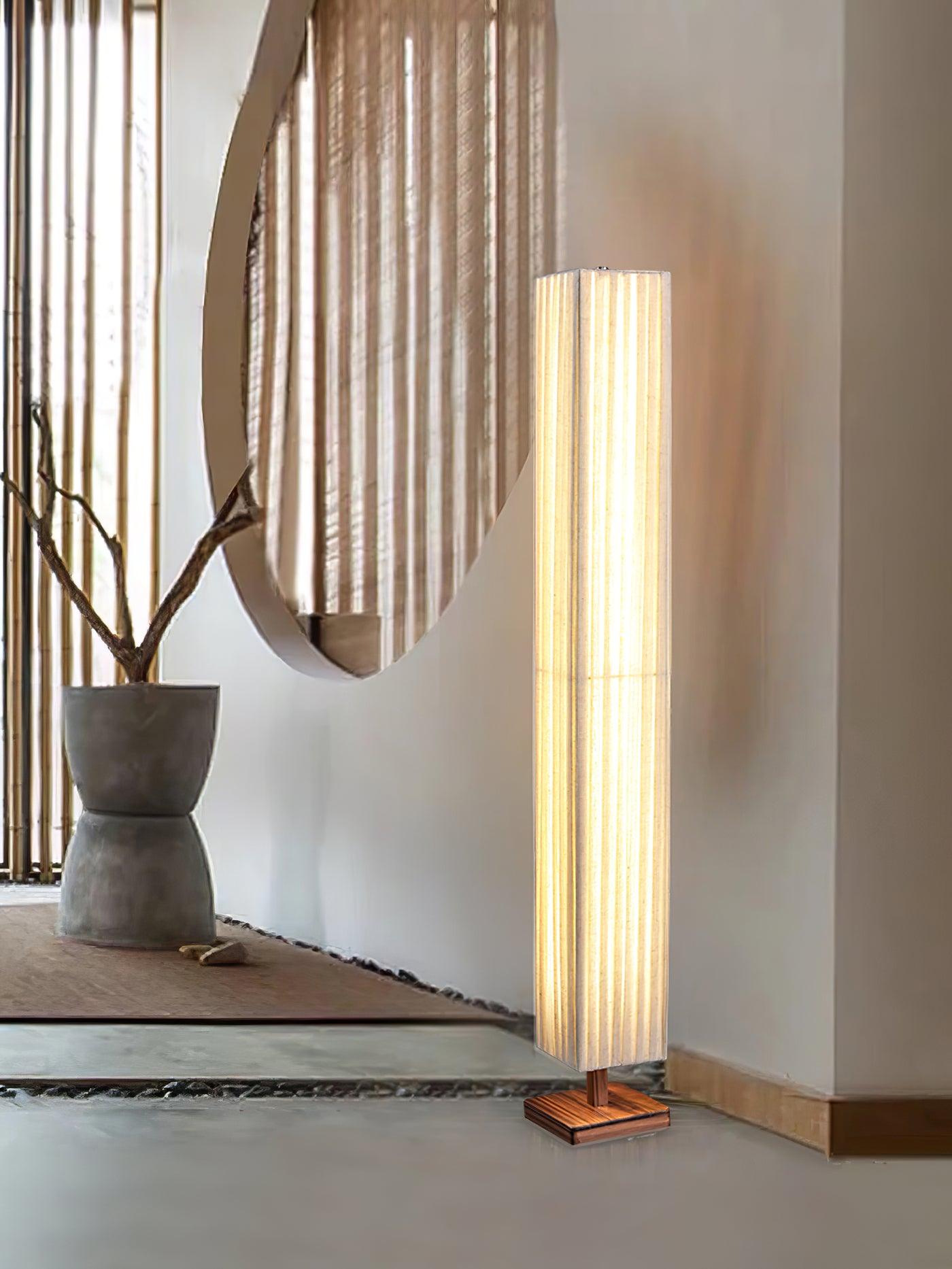 Vesolyre Japandi Fabric Floor Lamp - Letslighting