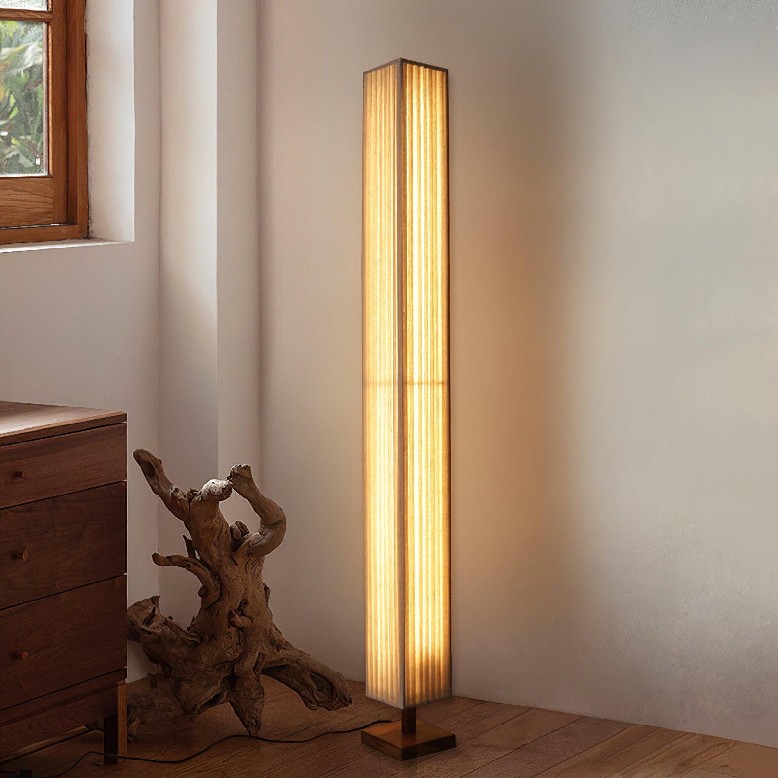 Vesolyre Japandi Fabric Floor Lamp - Letslighting