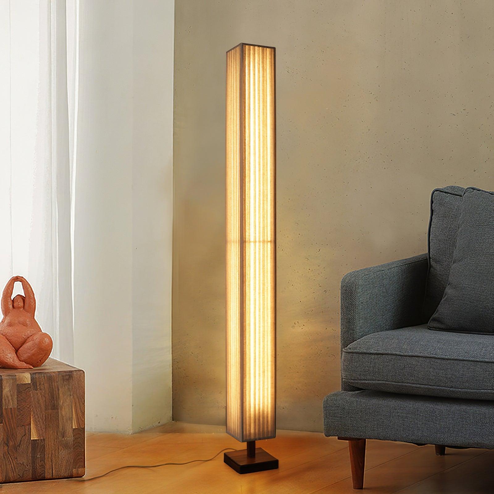 Vesolyre Japandi Fabric Floor Lamp - Letslighting