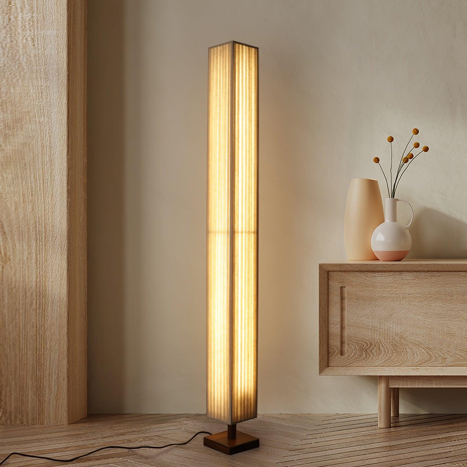 Vesolyre Japandi Fabric Floor Lamp - Letslighting