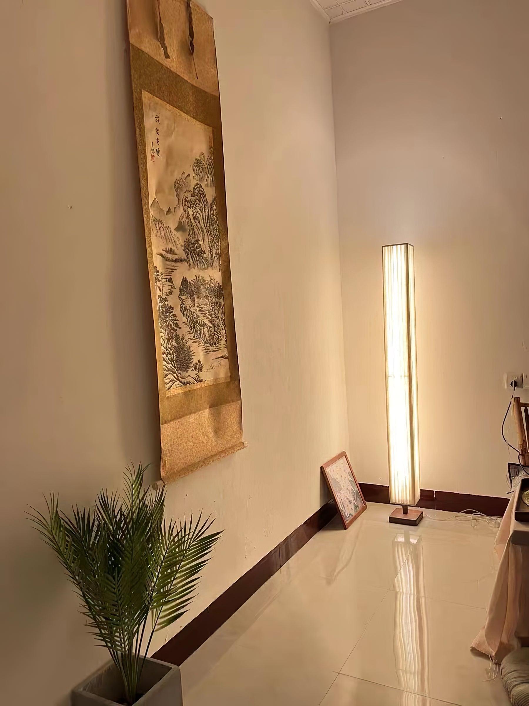 Vesolyre Japandi Fabric Floor Lamp - Letslighting