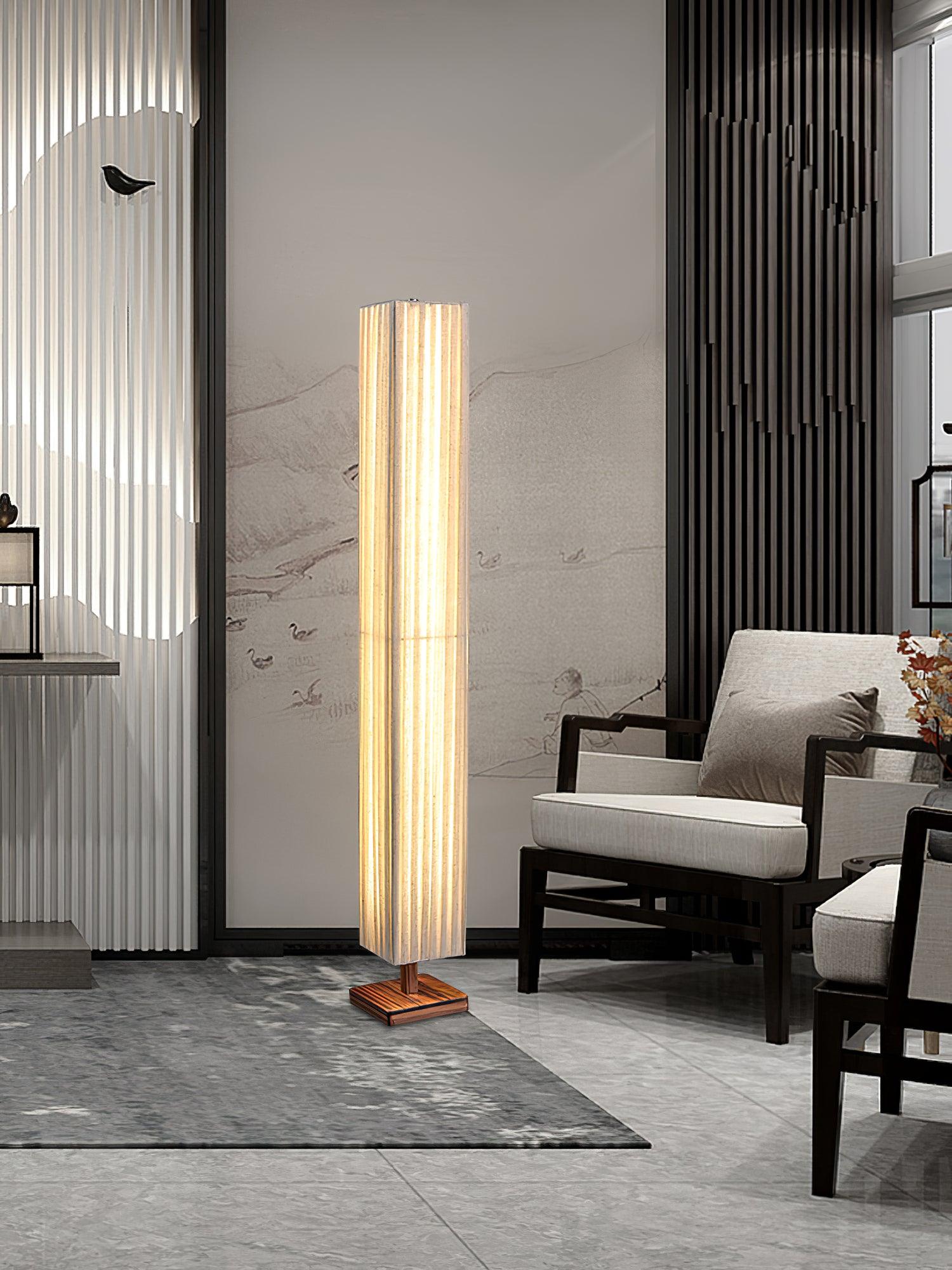 Vesolyre Japandi Fabric Floor Lamp - Letslighting