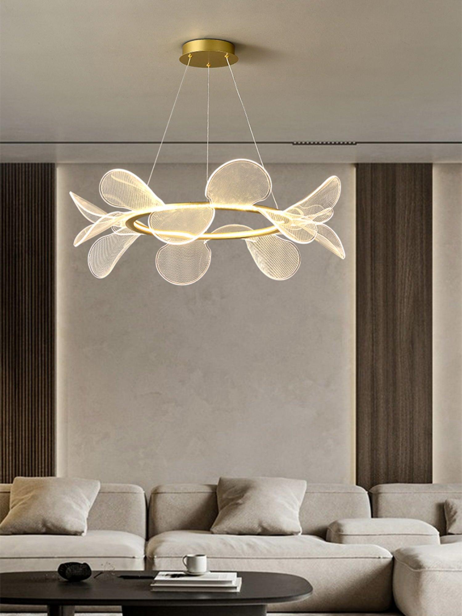 Lustra Chandelier Bain Flying Flowers Acrylic - Letslighting