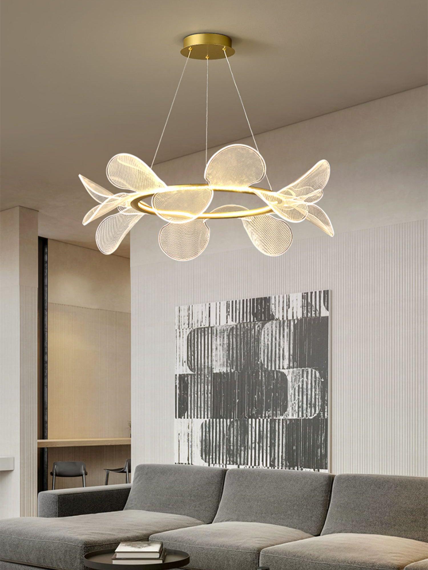 Lustra Chandelier Bain Flying Flowers Acrylic - Letslighting