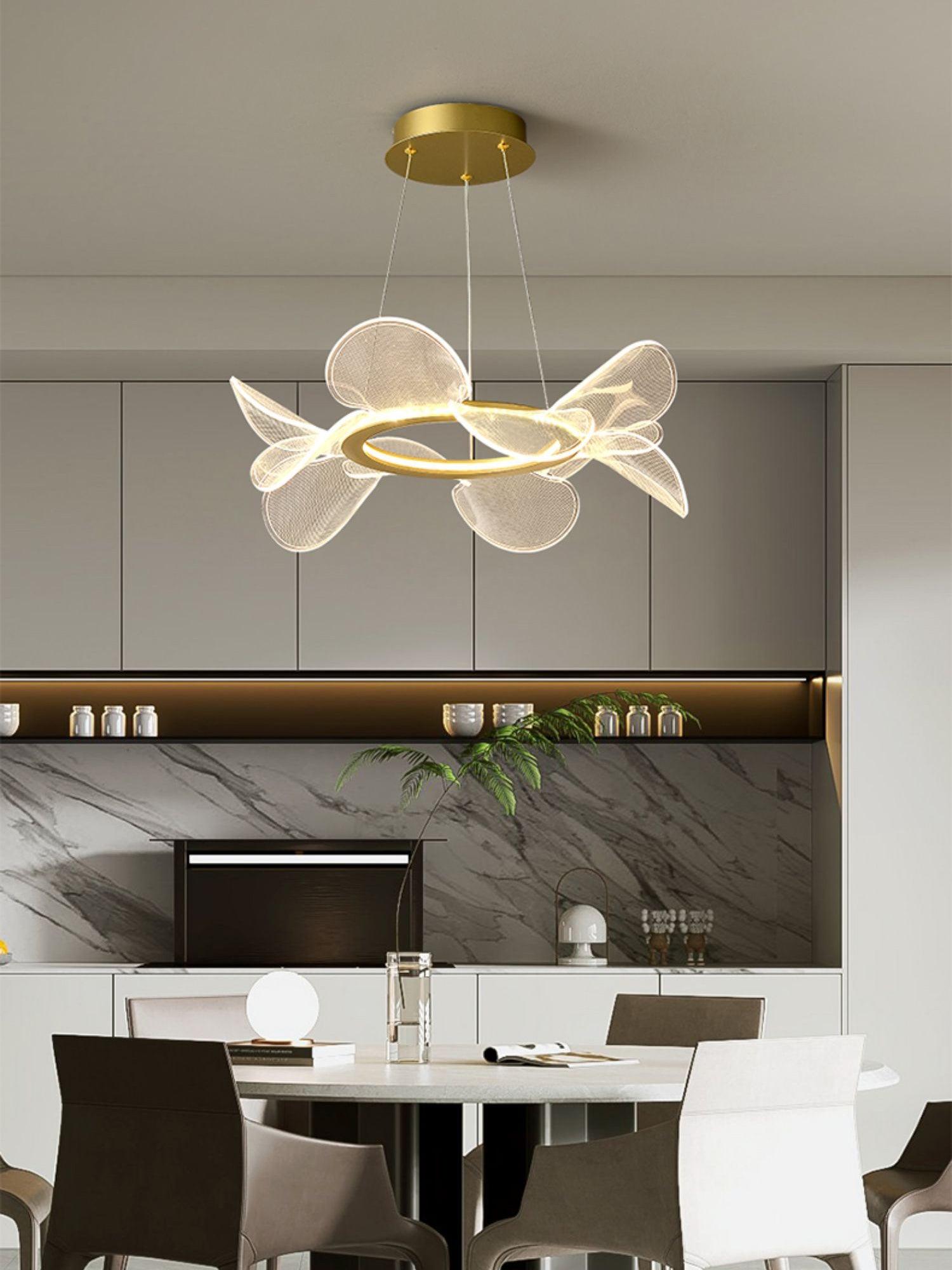 Lustra Chandelier Bain Flying Flowers Acrylic - Letslighting