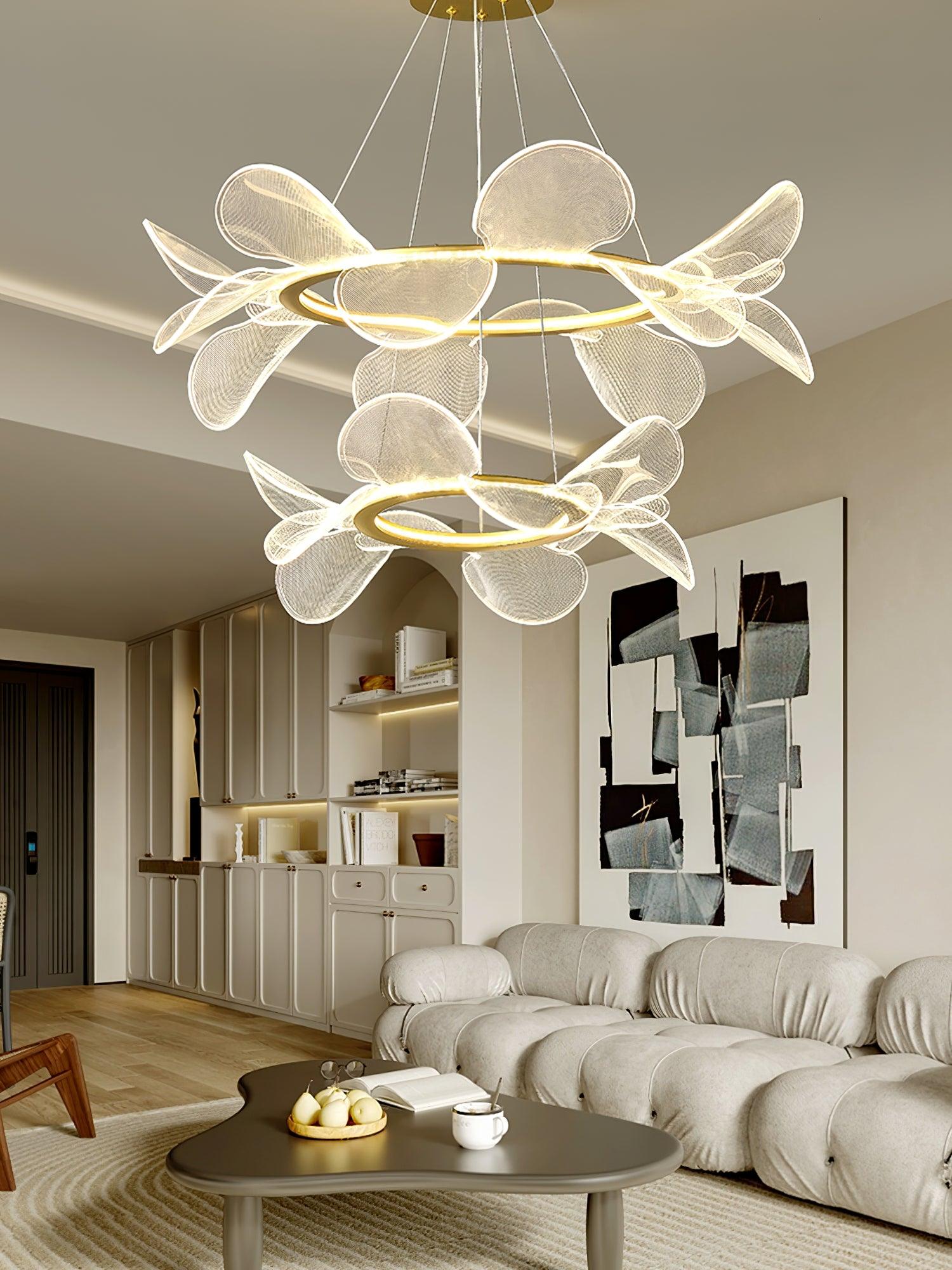 Lustra Chandelier Bain Flying Flowers Acrylic - Letslighting