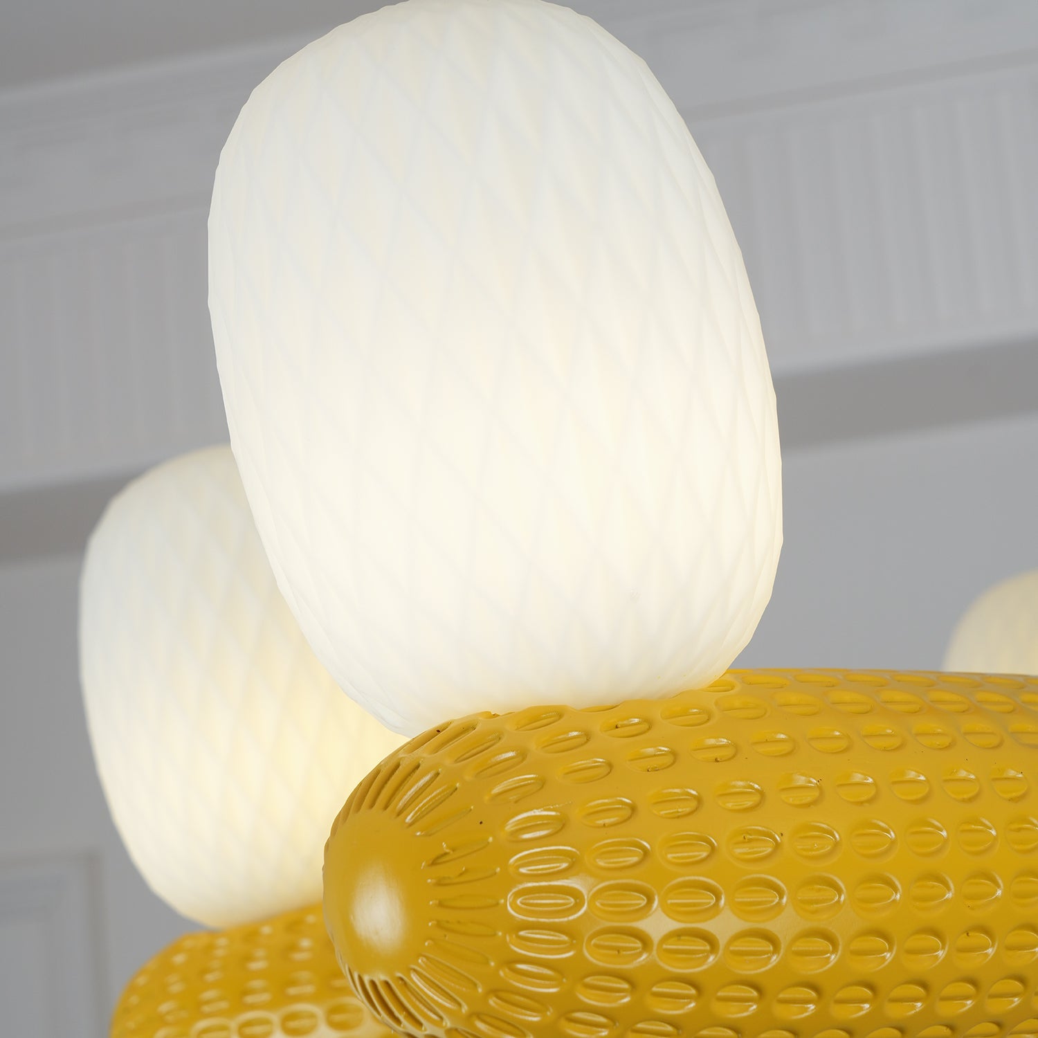 Balloons Chandelier Porcelain Modules Frosted Orbs - Letslighting