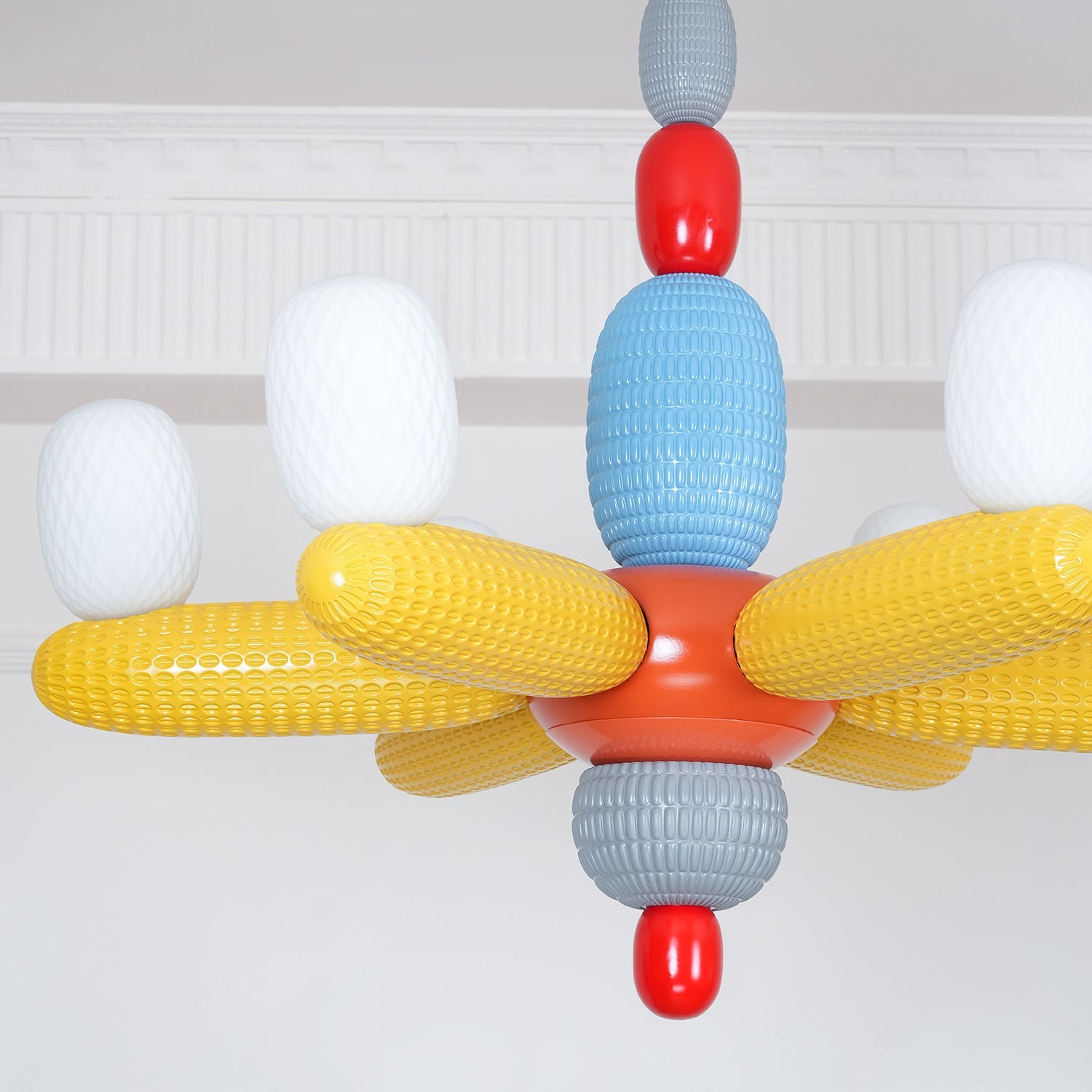 Balloons Chandelier Porcelain Modules Frosted Orbs - Letslighting