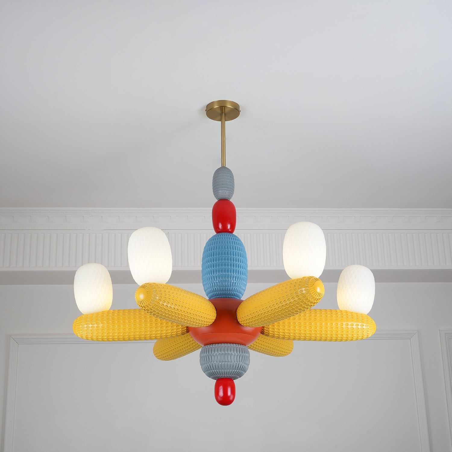 Balloons Chandelier Porcelain Modules Frosted Orbs - Letslighting