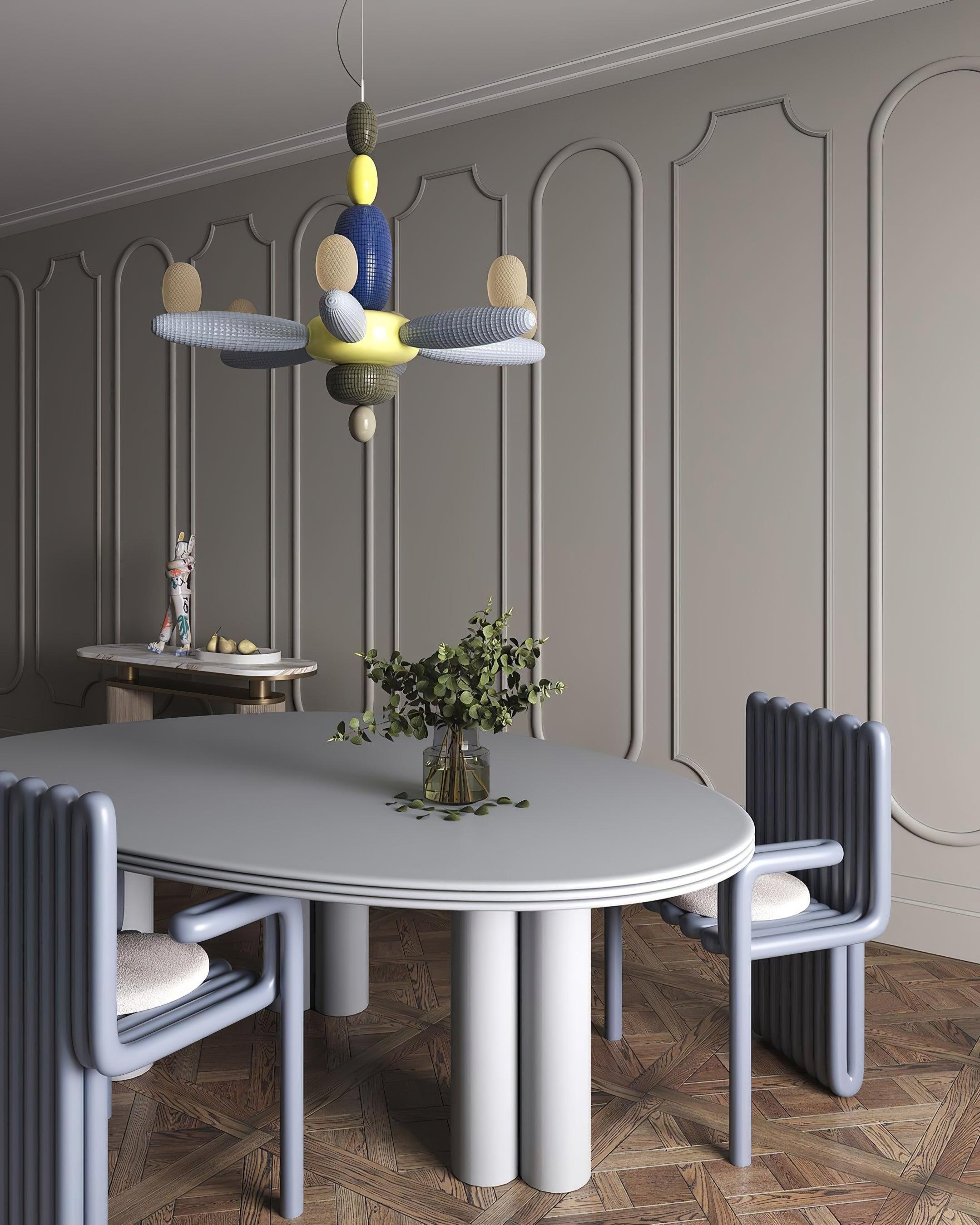 Balloons Chandelier Porcelain Modules Frosted Orbs - Letslighting