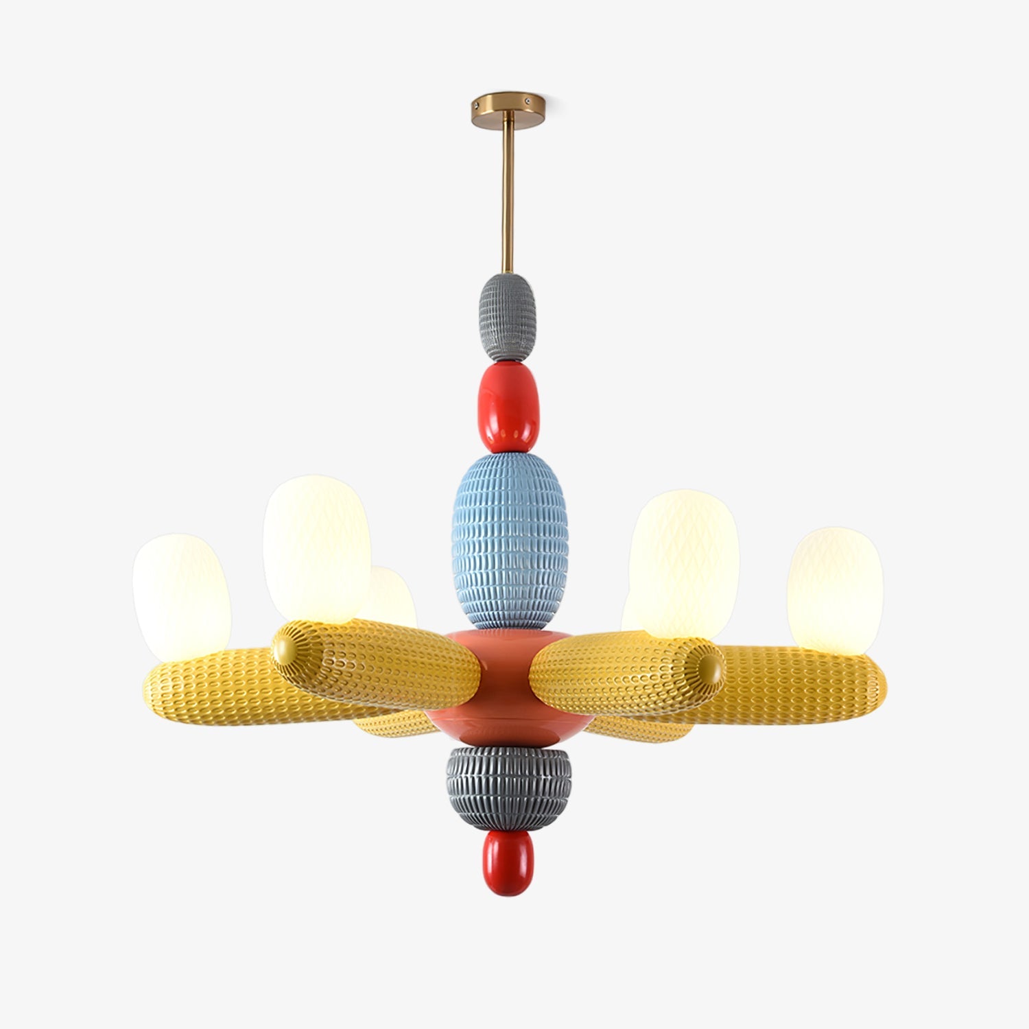 Balloons Chandelier Porcelain Modules Frosted Orbs - Letslighting