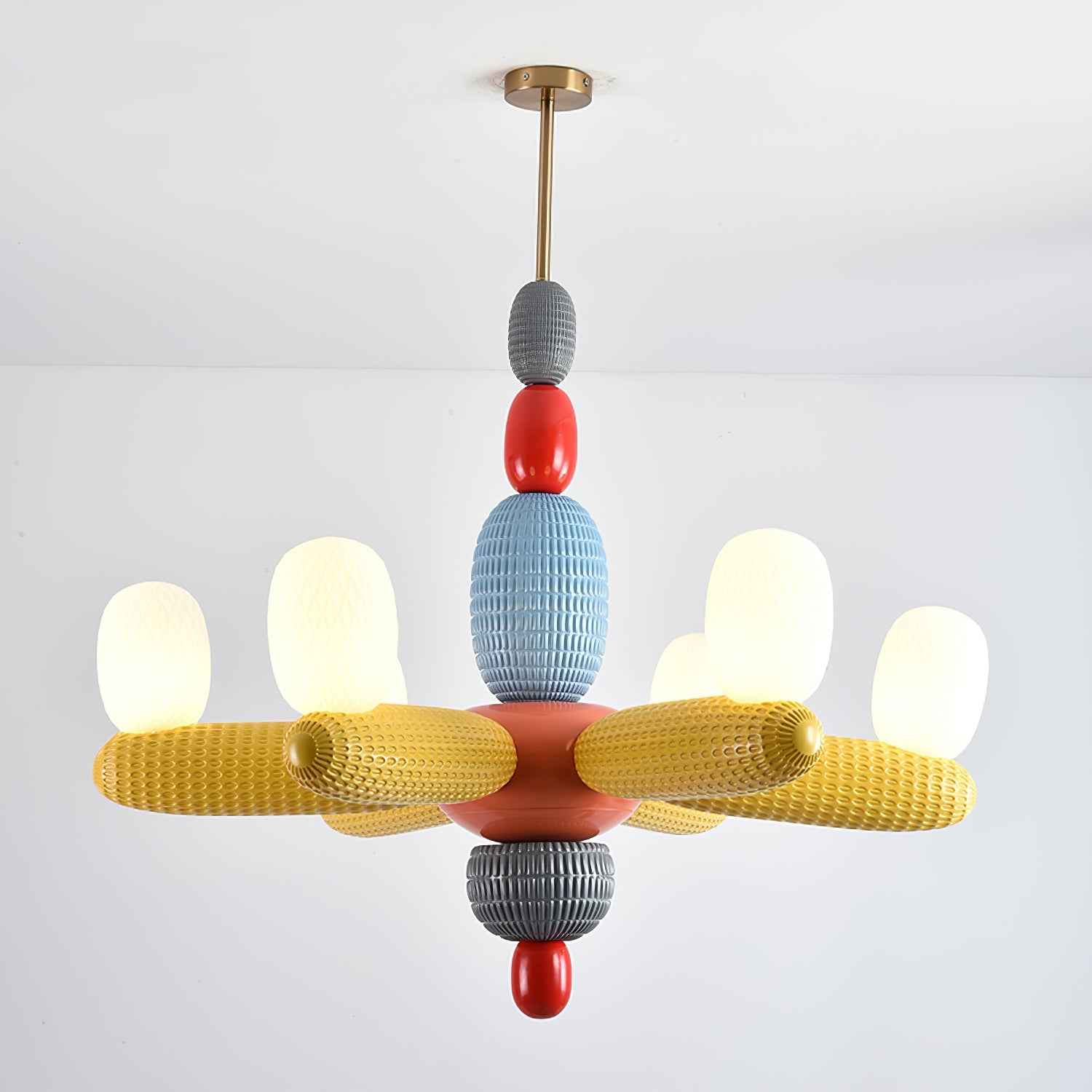 Balloons Chandelier Porcelain Modules Frosted Orbs - Letslighting
