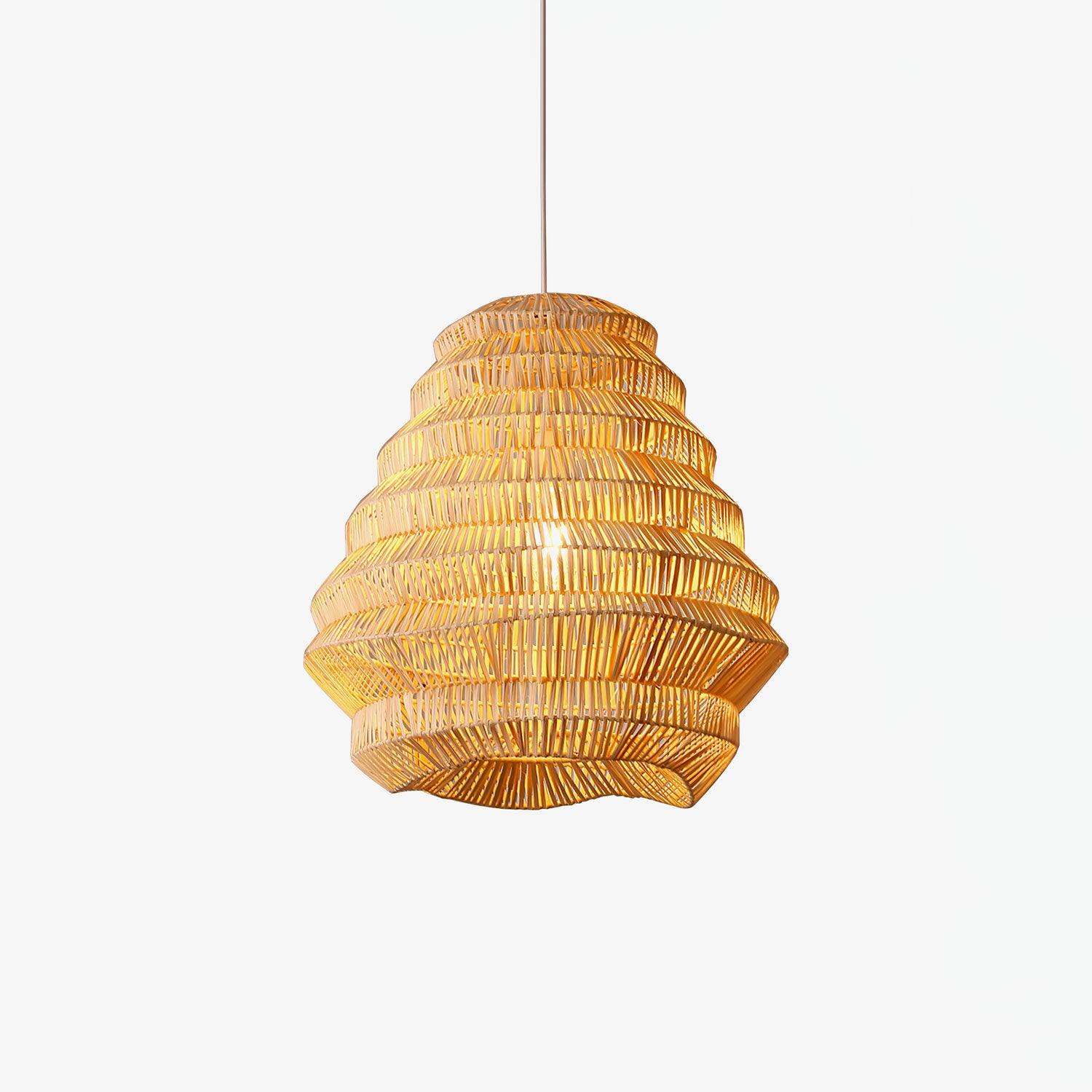 Strata Modern Bamboo Pendant Lamp - Letslighting