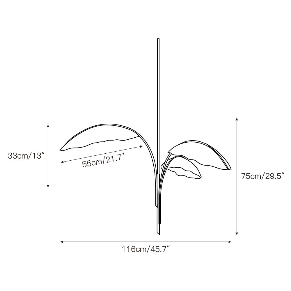 Rauduvyu Modern Minimalist Leaf Black Chandelier - Letslighting