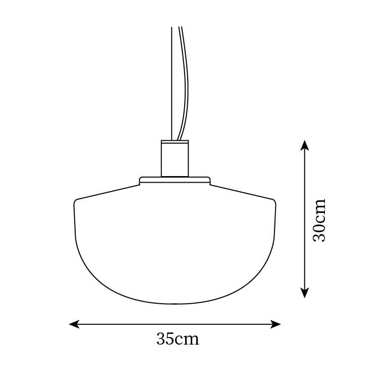 Pendant Lamp Glass Dome Mount Minimalist Relax - Letslighting
