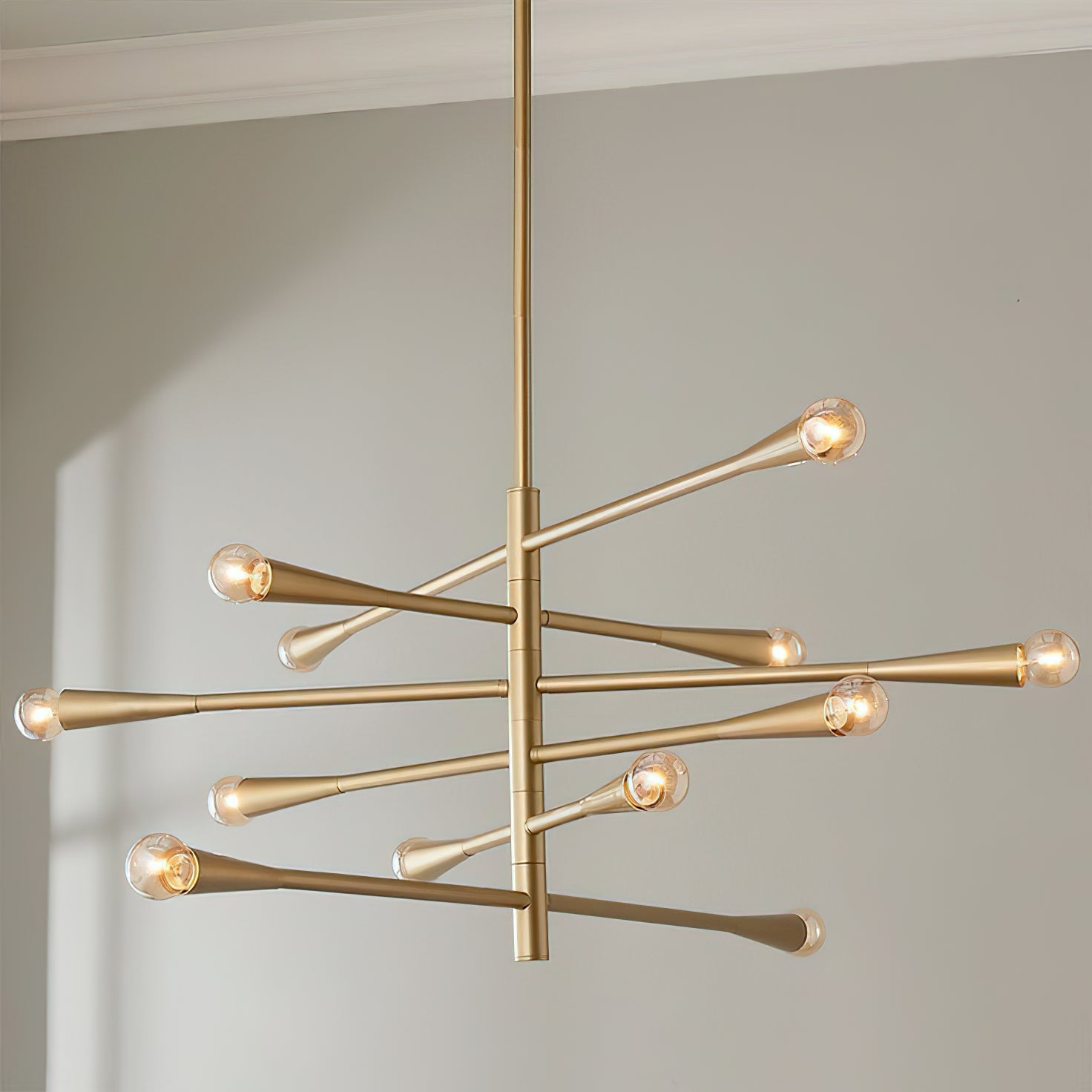 Sifuvyu Modern Minimalist Brass Chandelier - Letslighting