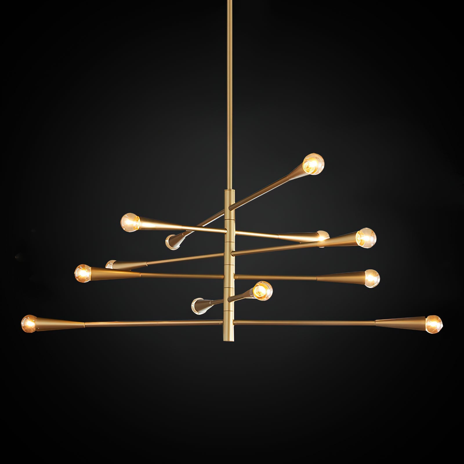 Sifuvyu Modern Minimalist Brass Chandelier - Letslighting