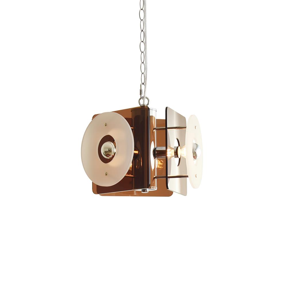 Basira Pendant Lamp Geometric Acrylic Amber - Letslighting