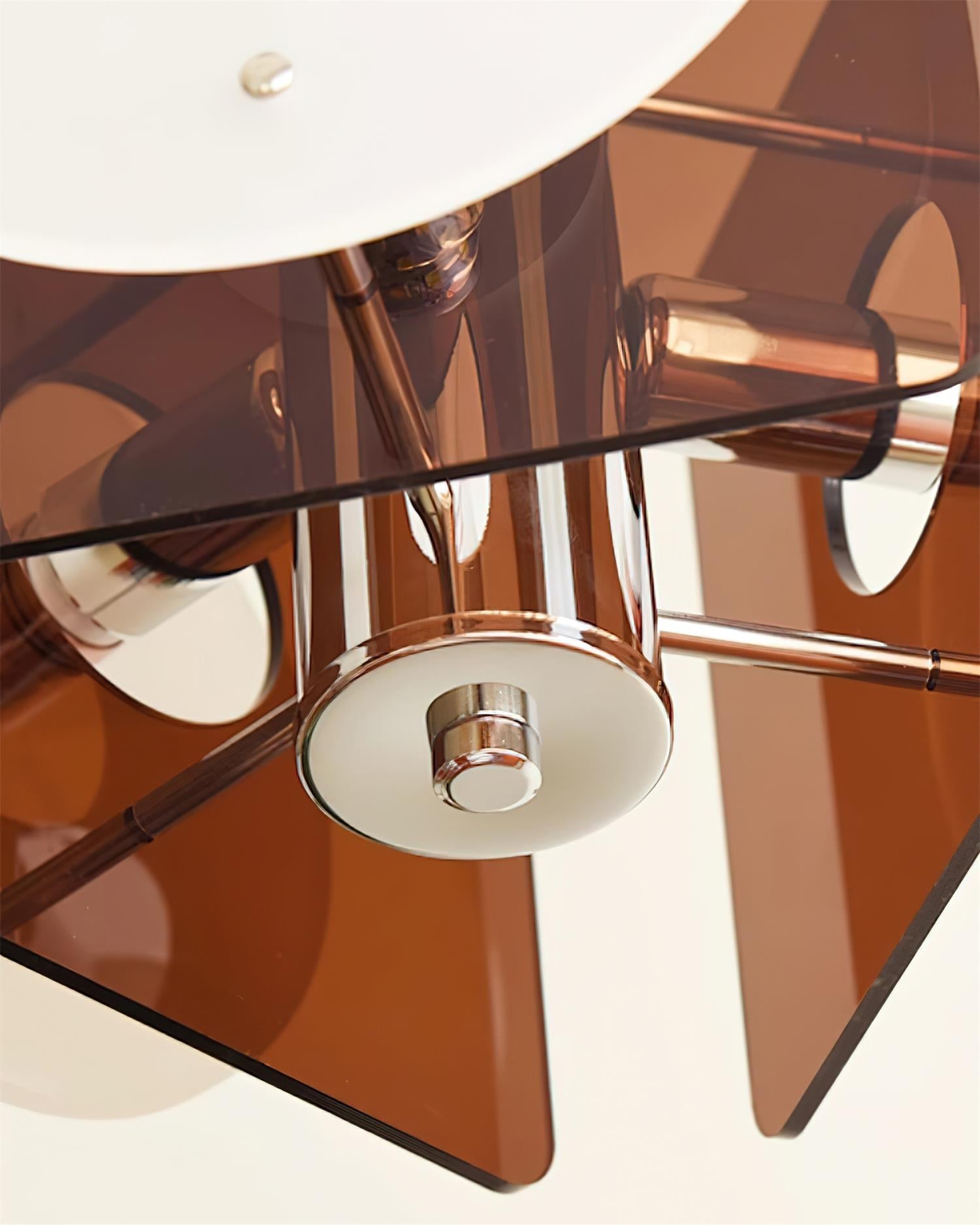Basira Pendant Lamp Geometric Acrylic Amber - Letslighting