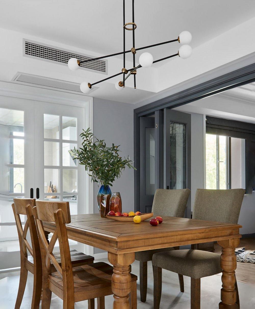 Lustra Chandelier SI Brass Glass Globe - Letslighting
