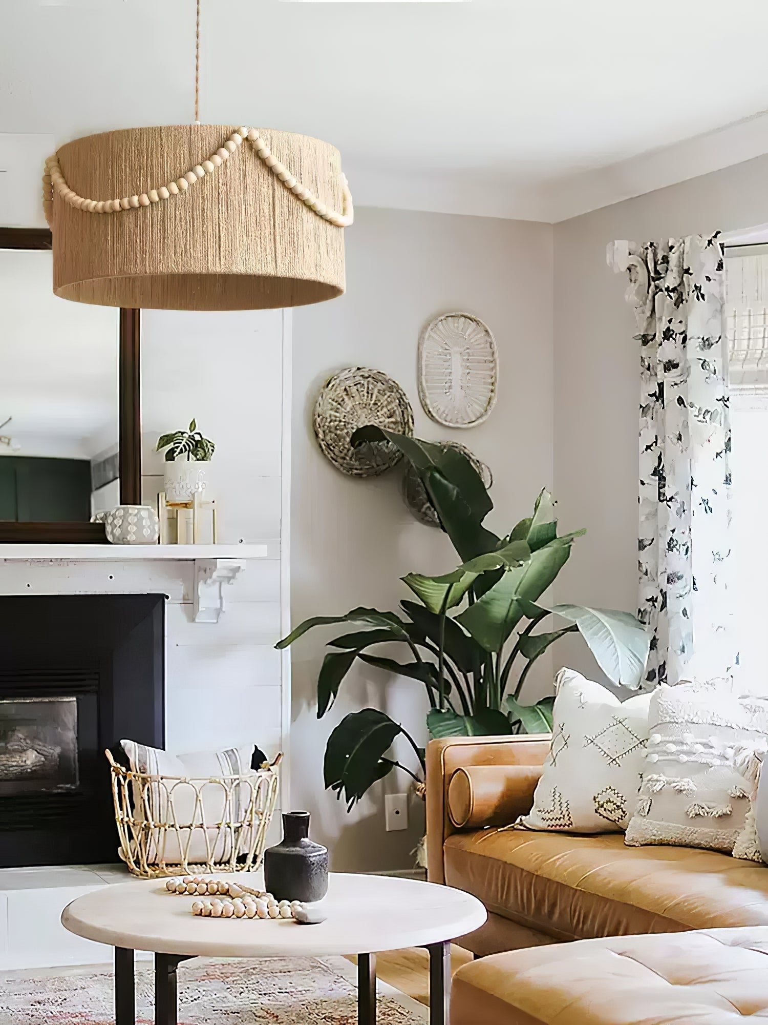 Ershaa Elegance Natural Beaded Boho Pendant Lamp - Letslighting