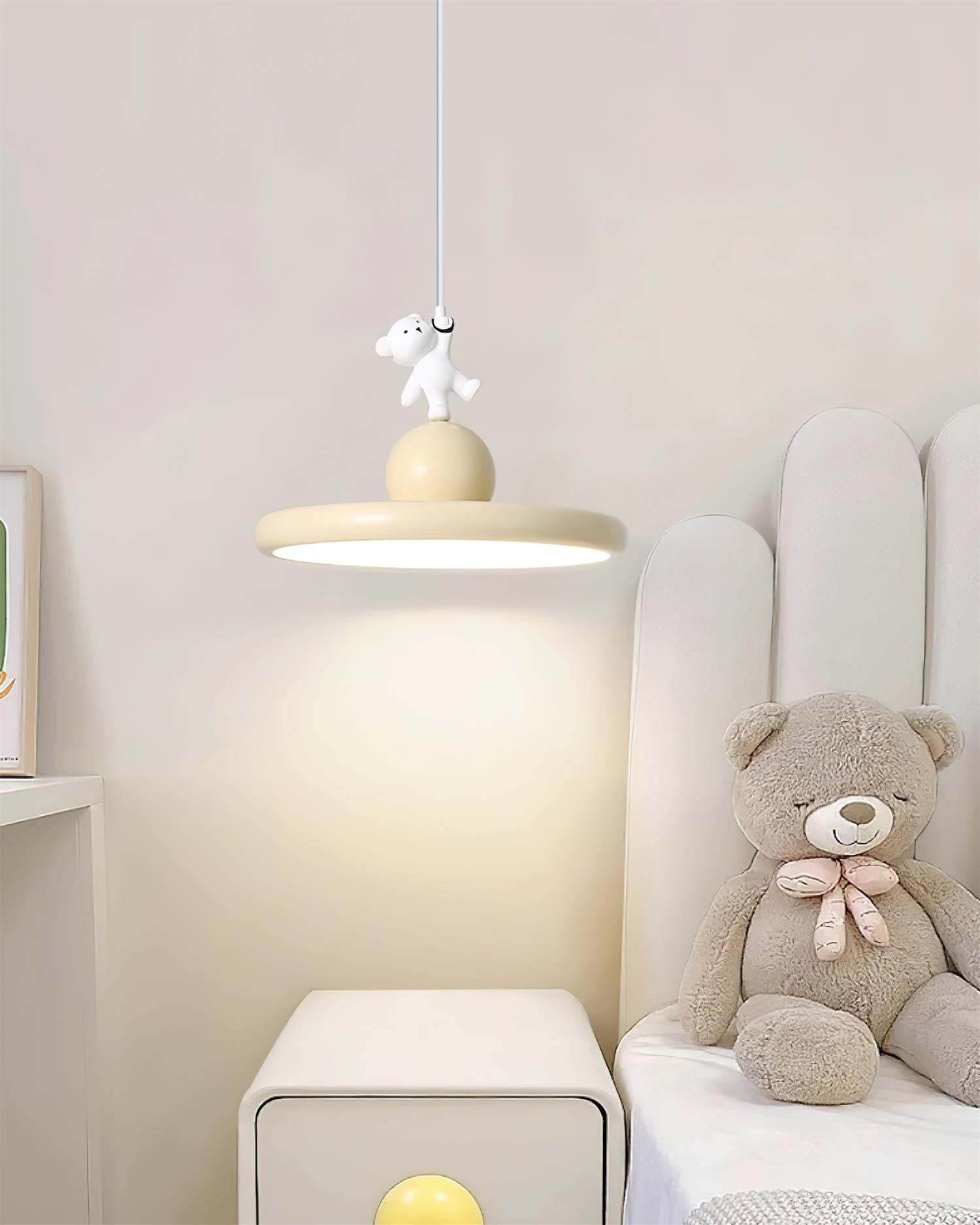 Bear Pendant Lamp Playful Cozy Whimsical - Letslighting