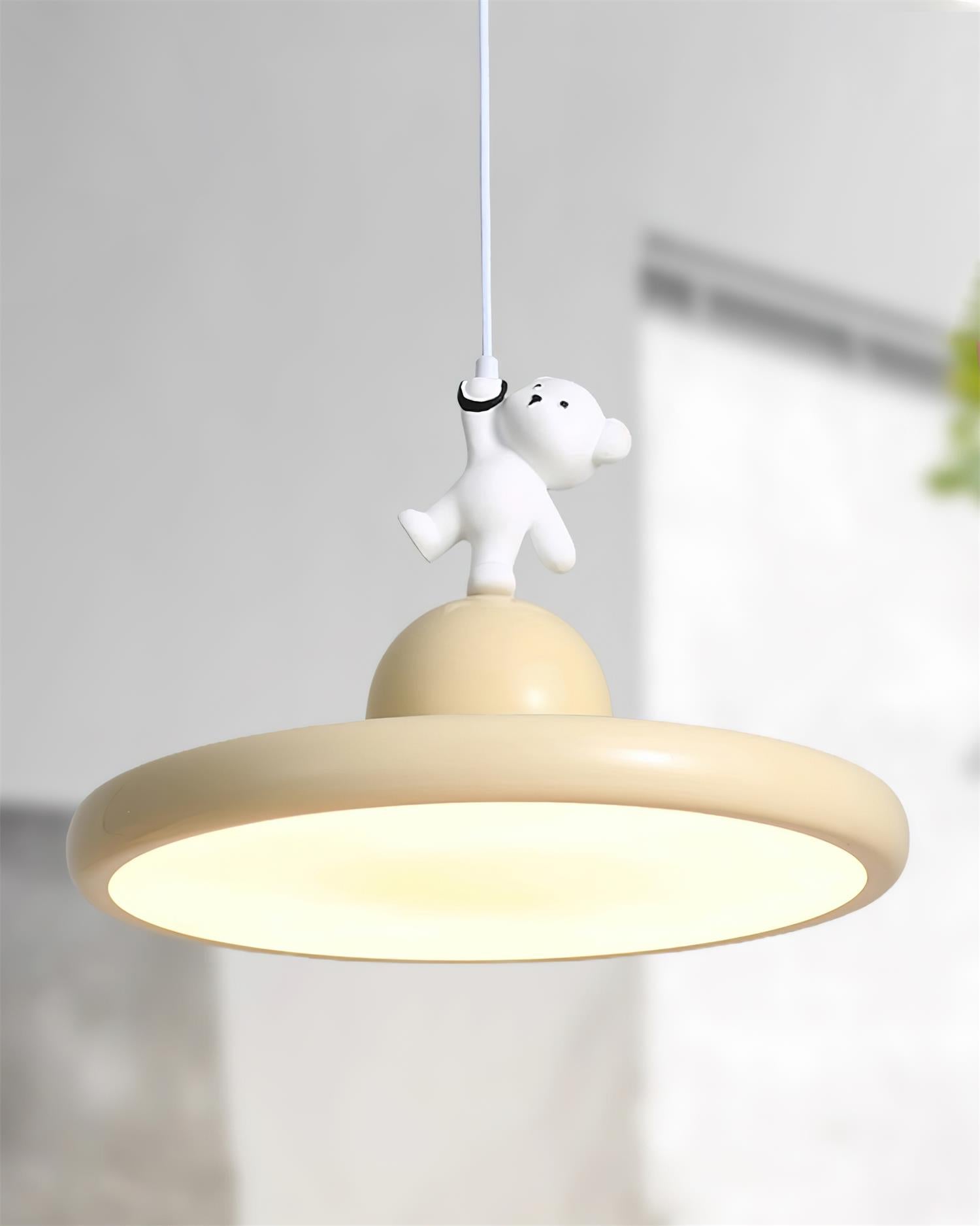 Bear Pendant Lamp Playful Cozy Whimsical - Letslighting