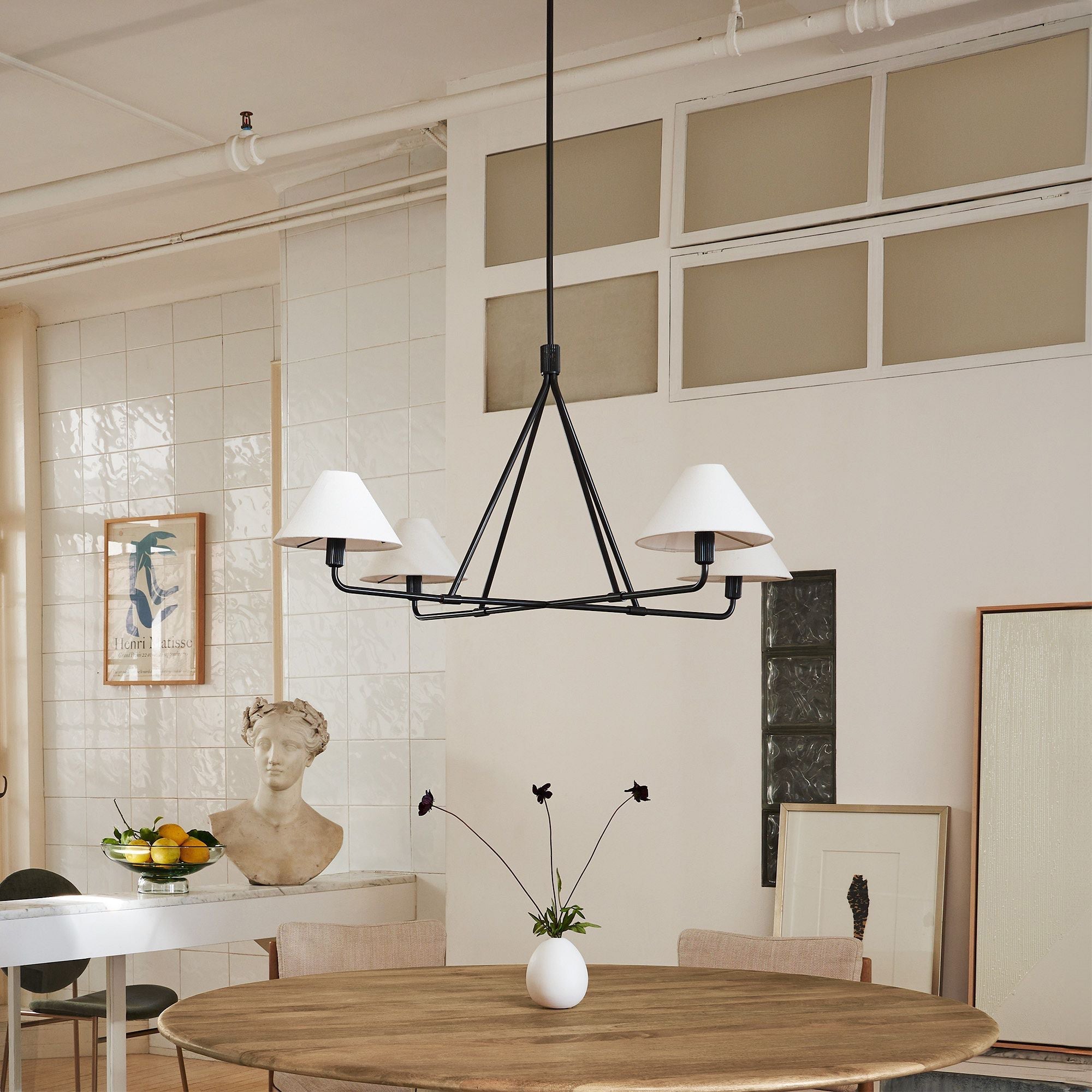 Aurora Chandelier Cone Shade Minimalist - Letslighting