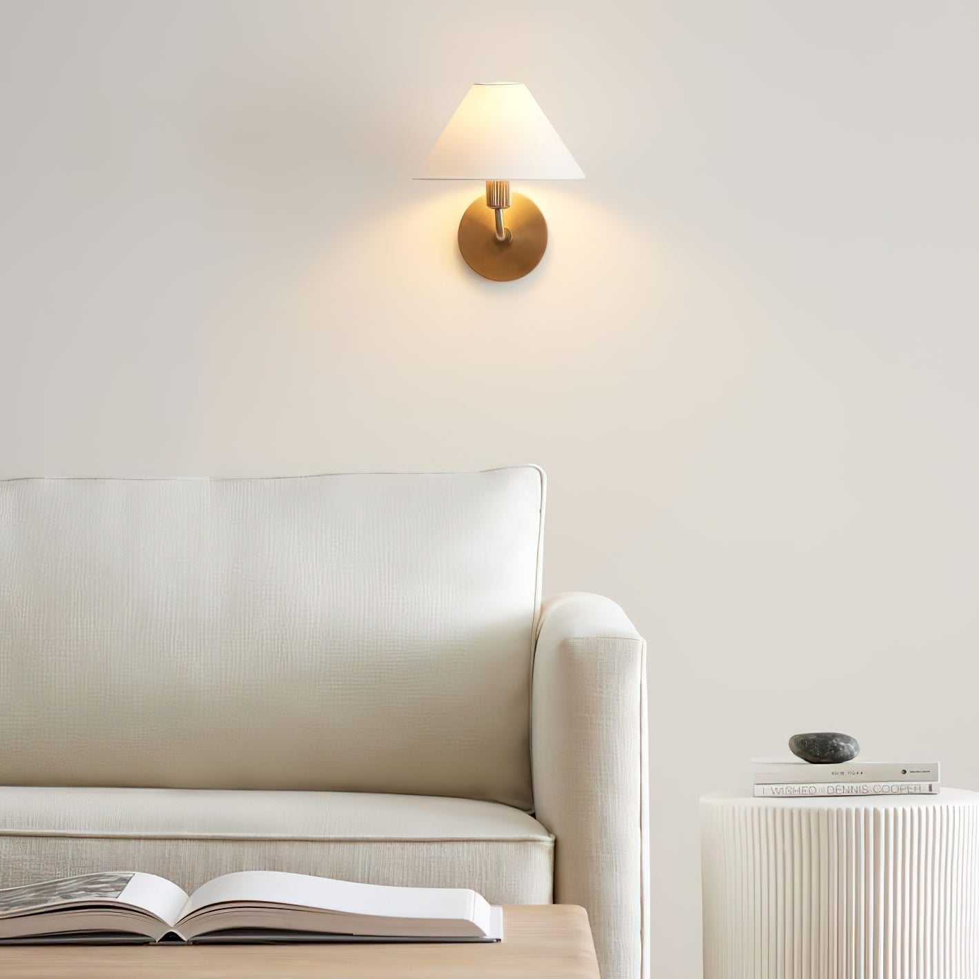 Cisoren Traditional Unique Brass Fabric Wall Lamp - Letslighting
