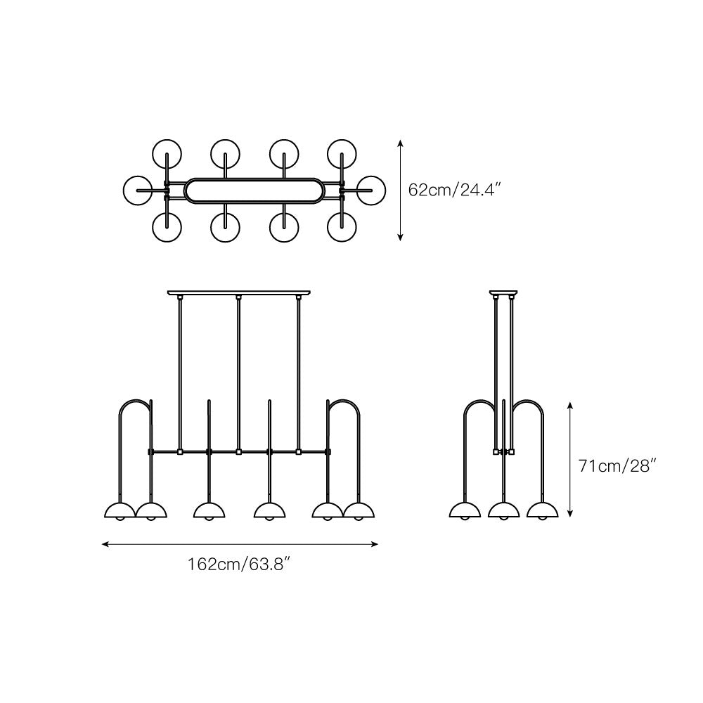 Blikuvyh Vintage Industrial Atelier Brass Chandelier - Letslighting