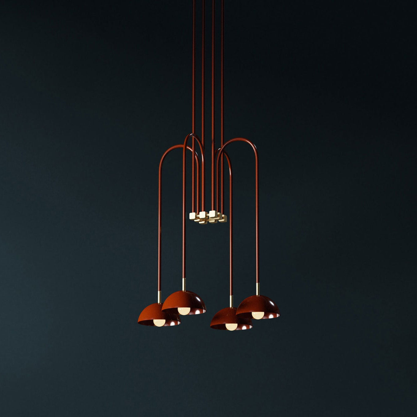 Blikuvyh Vintage Industrial Atelier Brass Chandelier - Letslighting