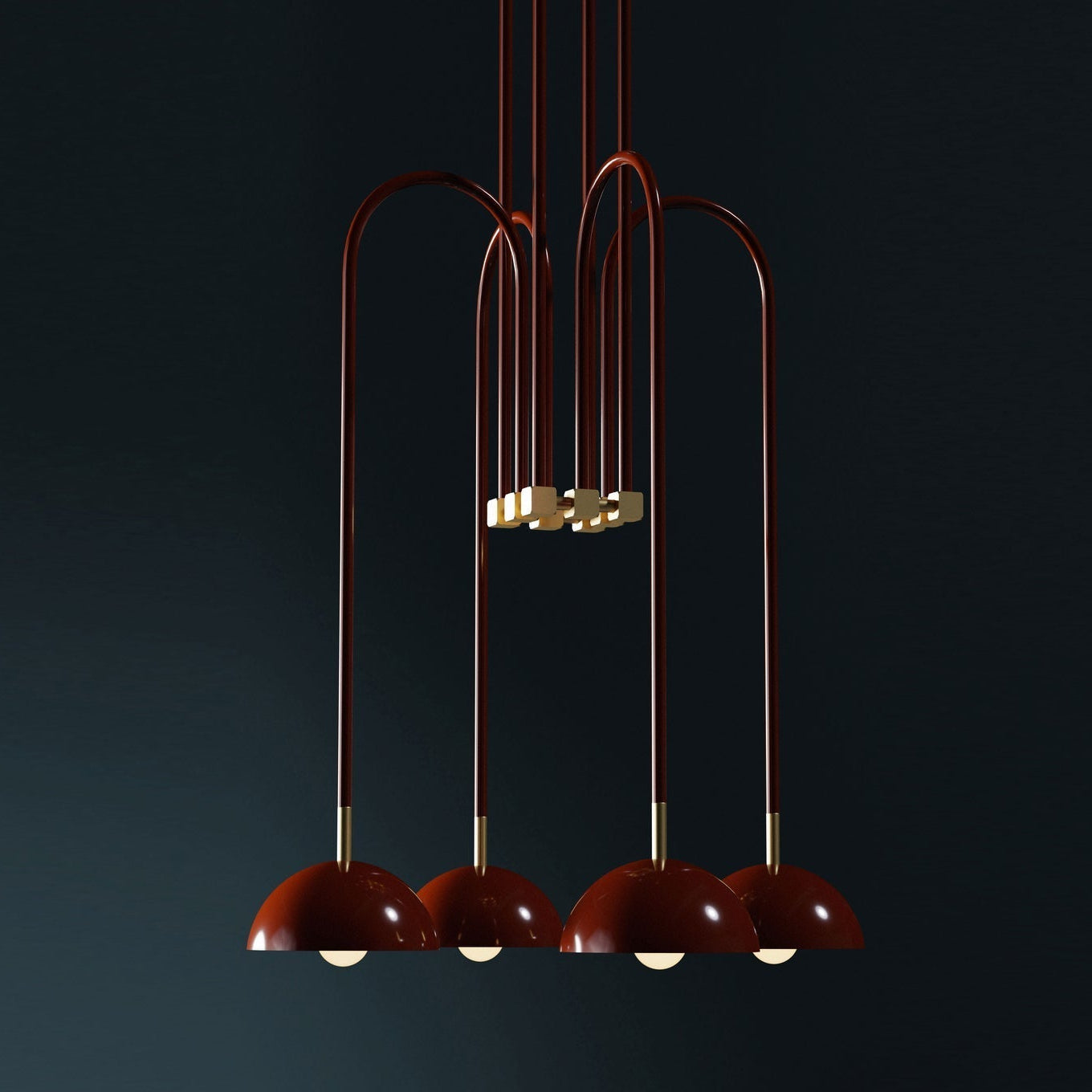 Blikuvyh Vintage Industrial Atelier Brass Chandelier - Letslighting