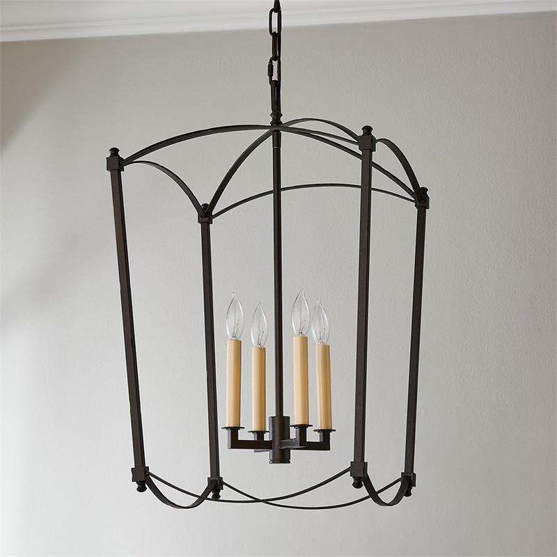 Xenuvyu Modern Minimalist Industrial Black Lantern Pendant Lamp - Letslighting