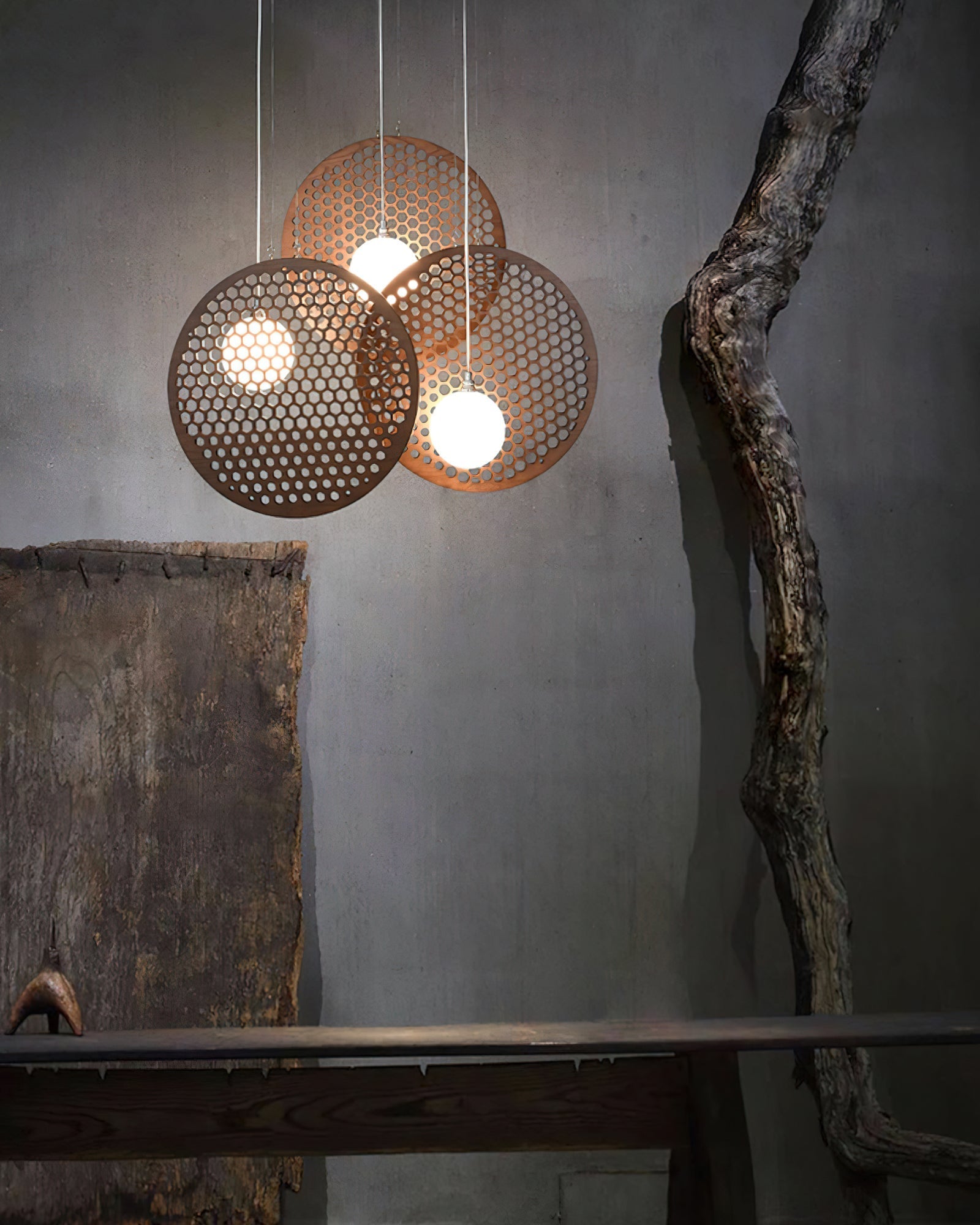Aurora Chandelier Wooden Plate - Letslighting